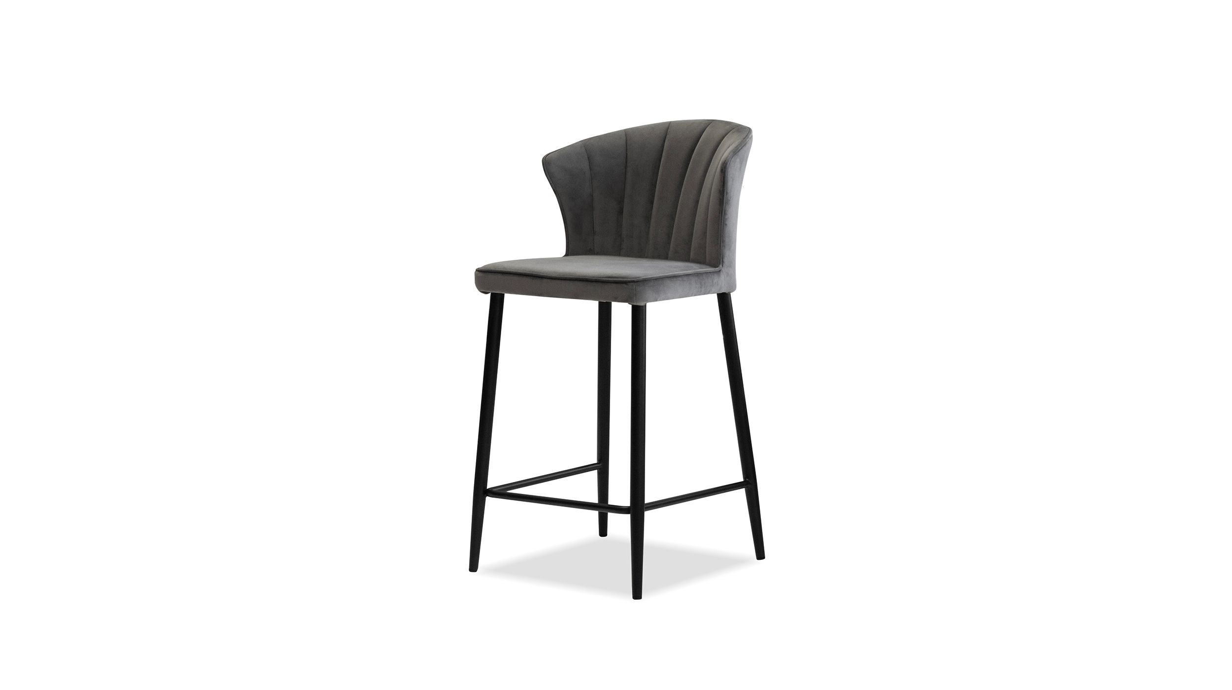 ARIEL-Graphite-Velvet-Black-Counter-Stool