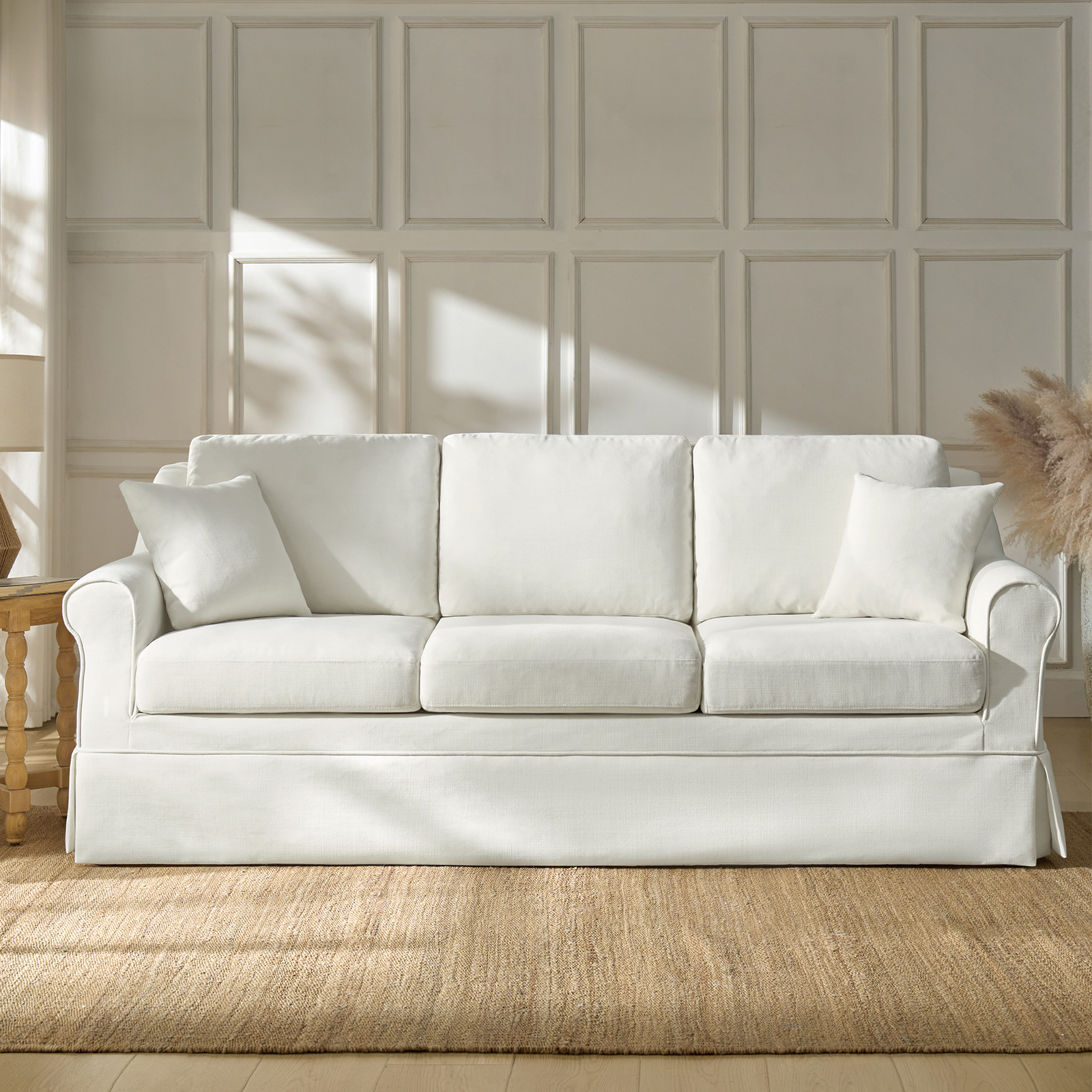 Abegail-White-Linen-Slipcovered-Farmhouse-Down-Blend-Sofa-1