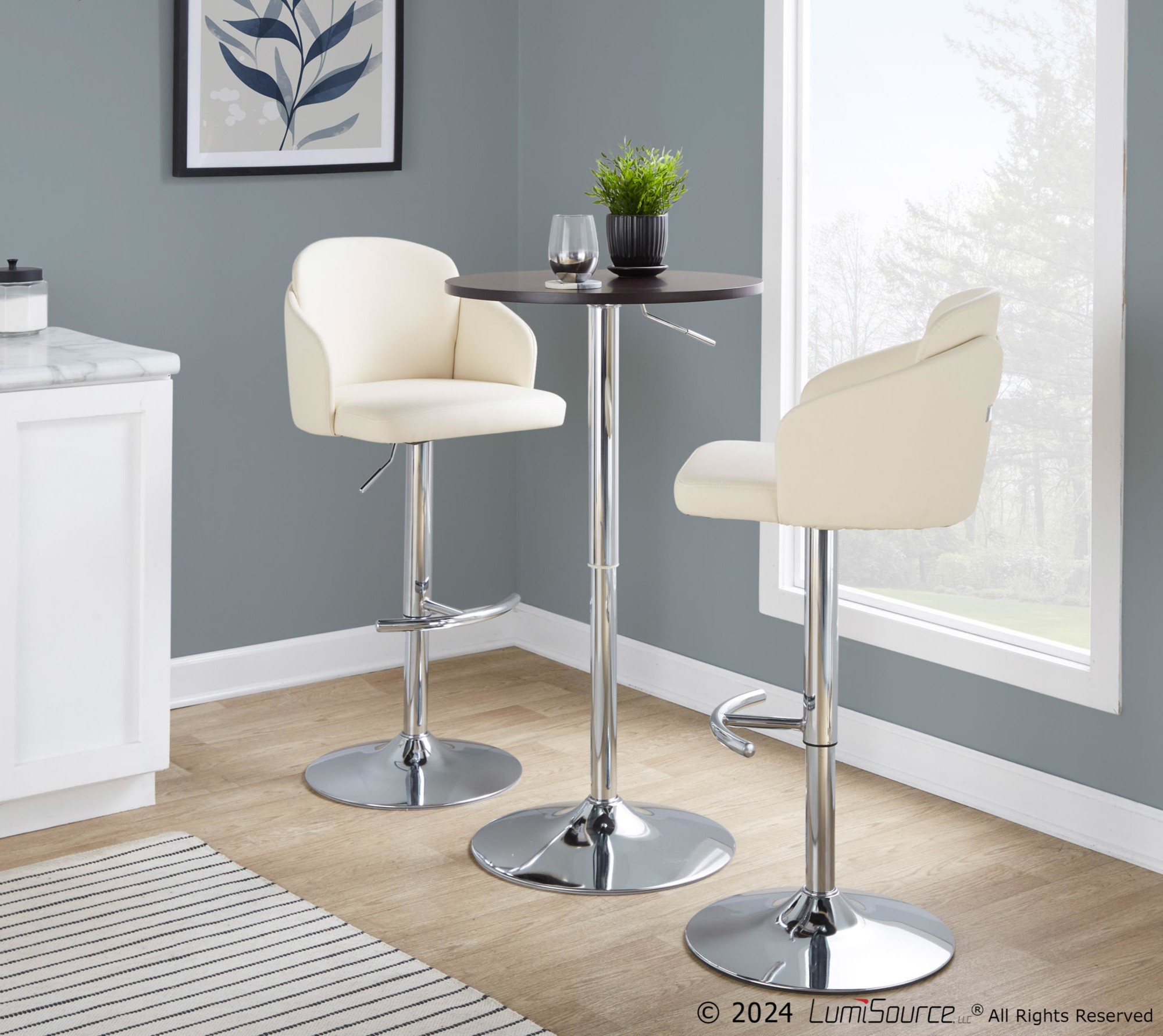Adjustable-Brown-Contemporary-Wooden-Top-Bar-Table