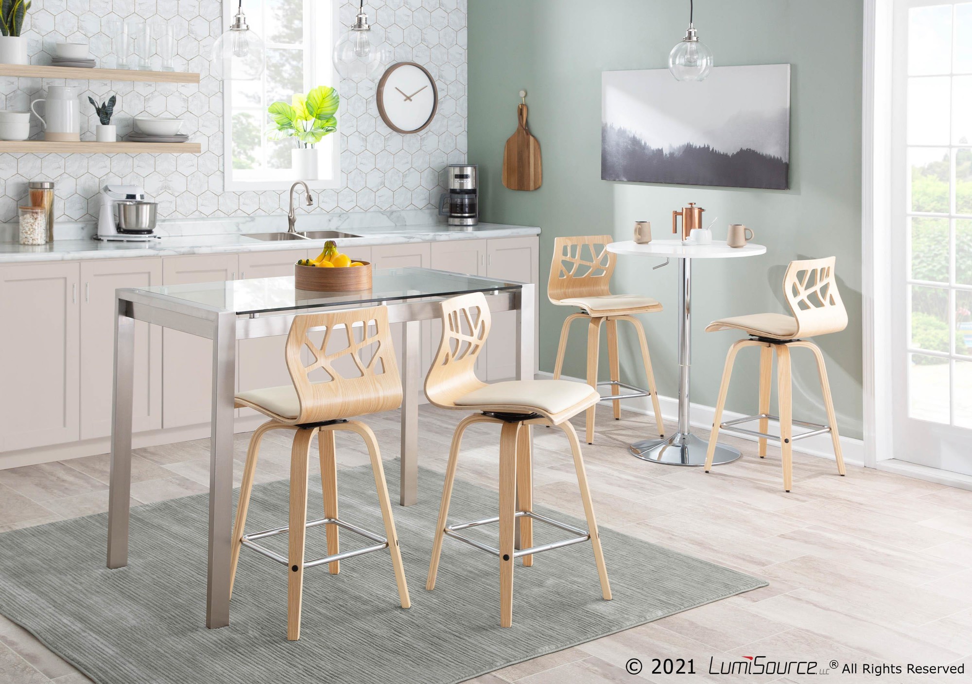 Adjustable-Contemporary-White-Wooden-Top-Bar-Table
