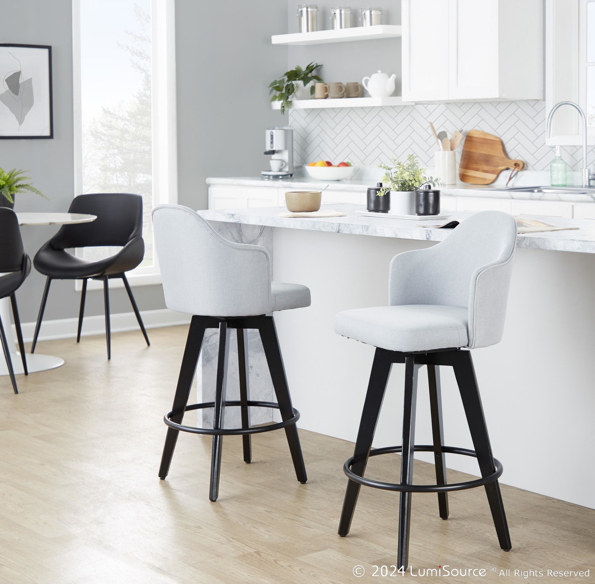 Ahoy-26-Inch-Black-Bamboo-Light-Grey-Contemporary-Swivel-Stools-Set-of-2