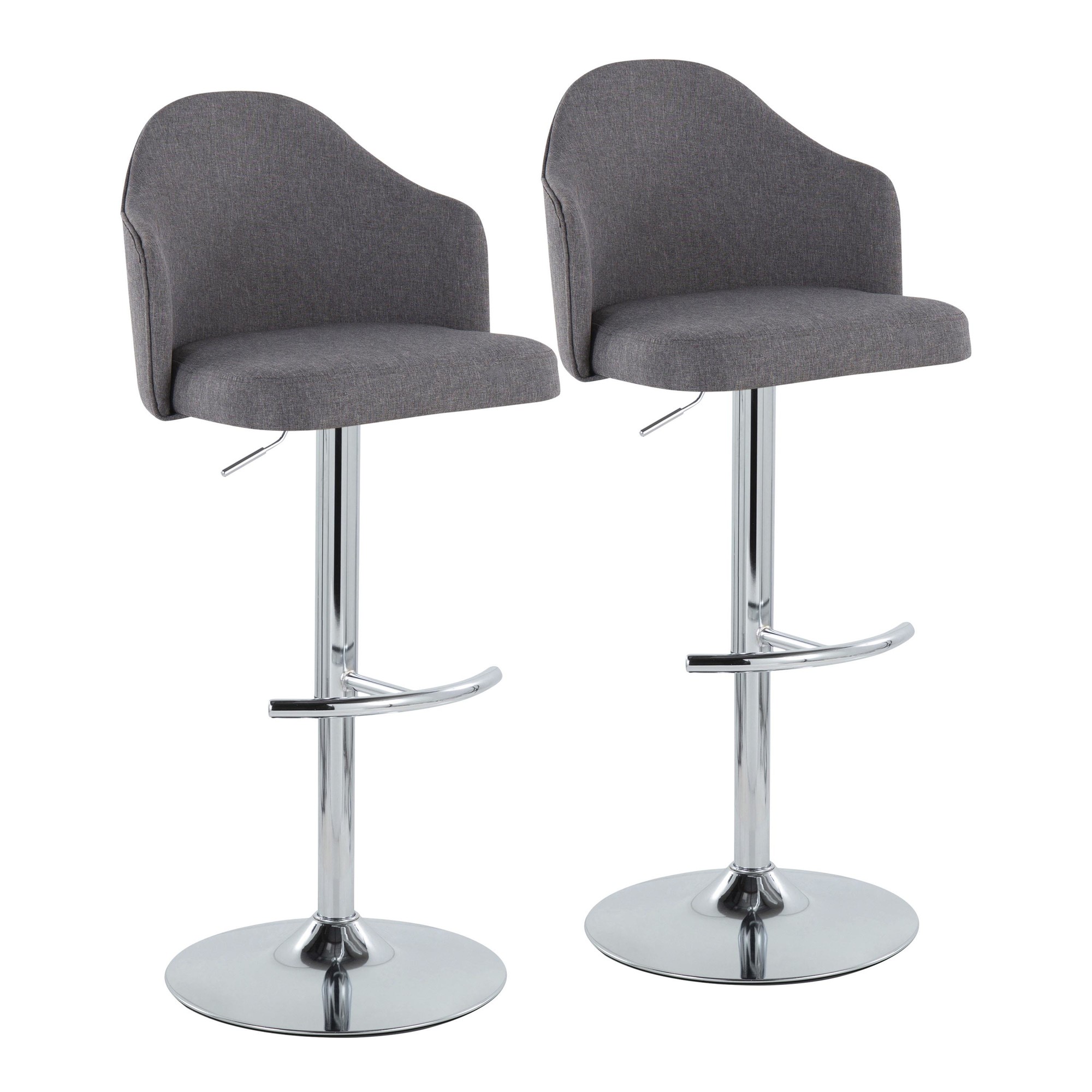 Ahoy-Grey-Fabric-Chrome-Contemporary-Adjustable-Barstools-Set-of-2-4