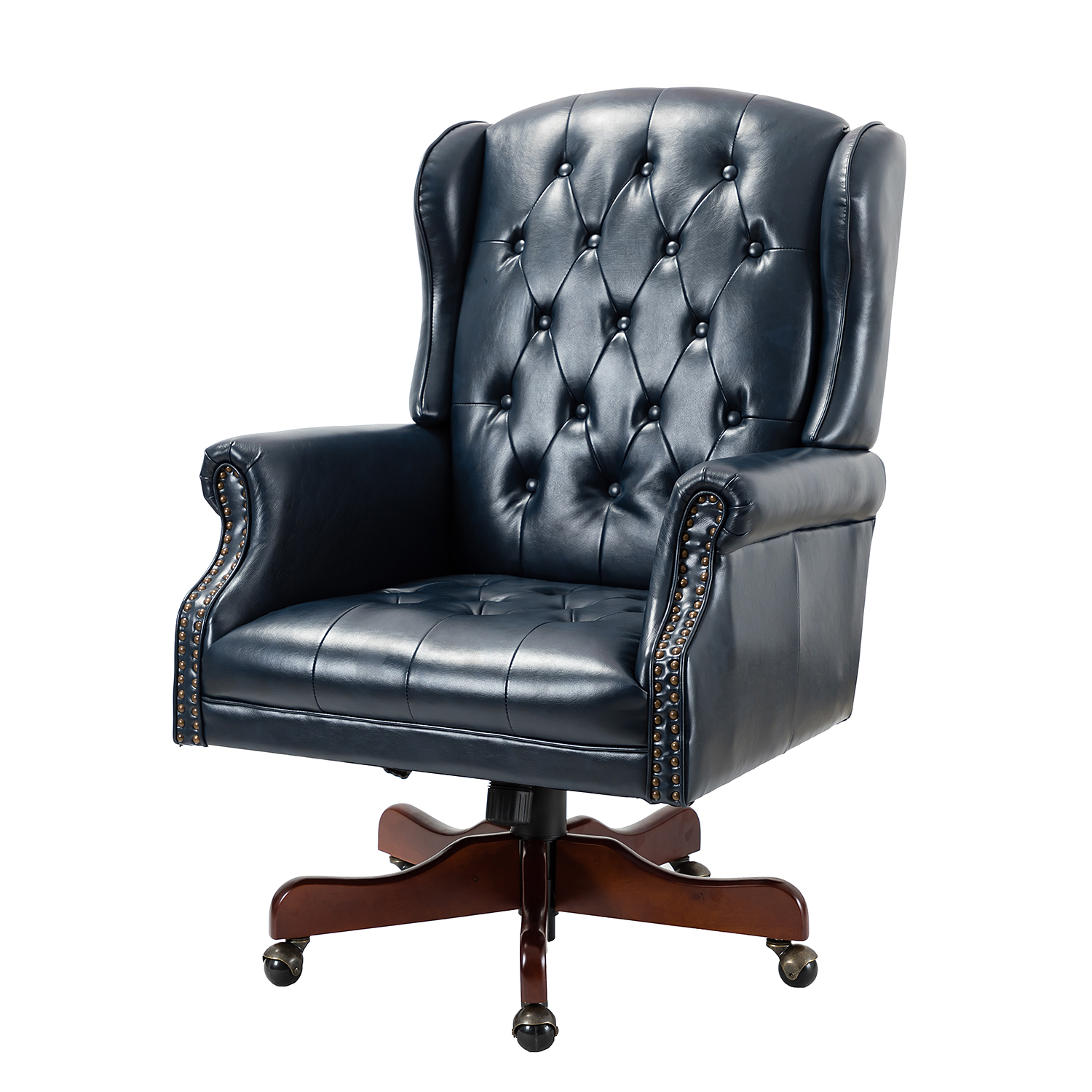 Amadeo-Navy-Faux-Leather-Tufted-Wingback-Swivel-Executive-Chair-1