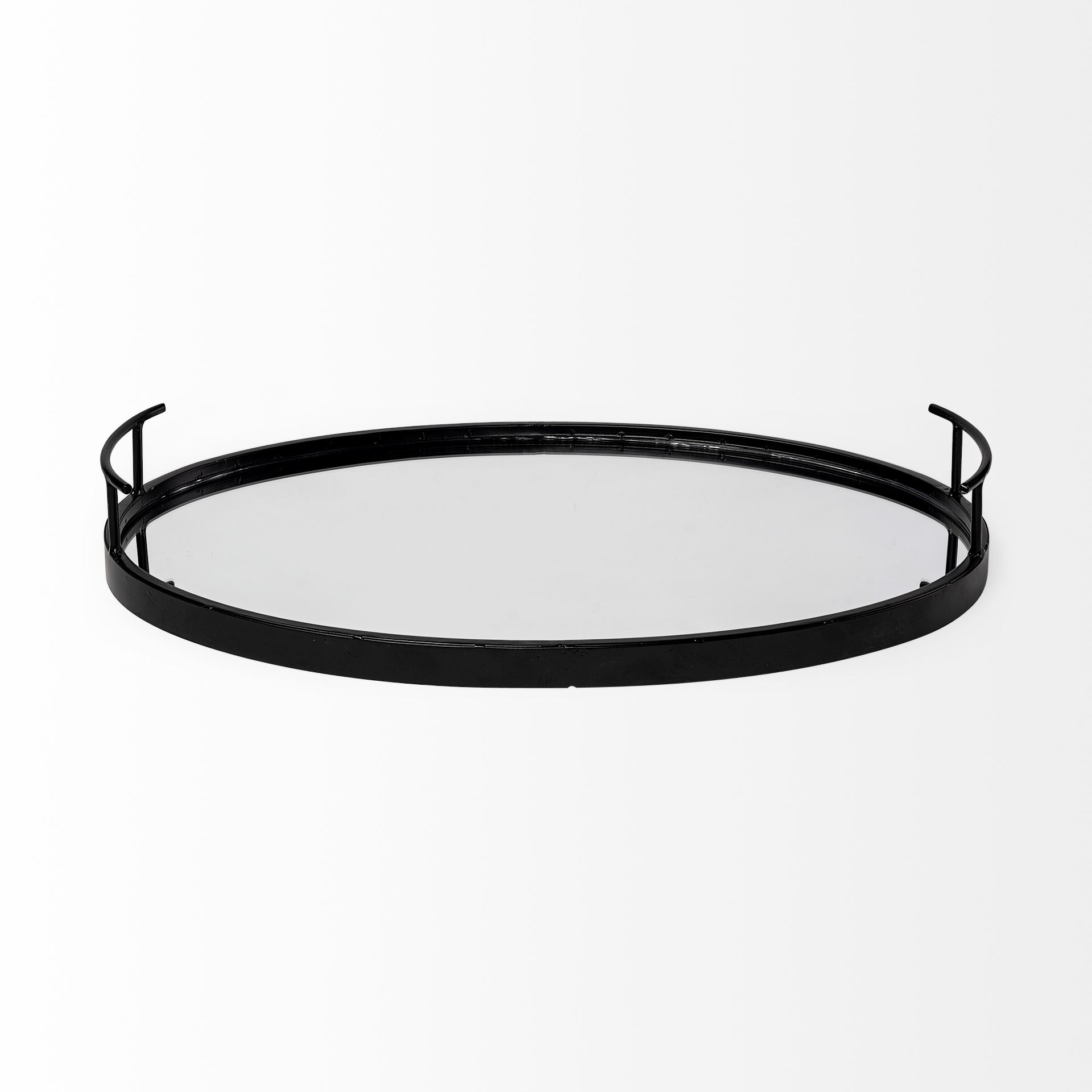 Ansel-20L-x-14W-Black-Metal-Mirrored-Bottom-Oval-Serving-Tray-5