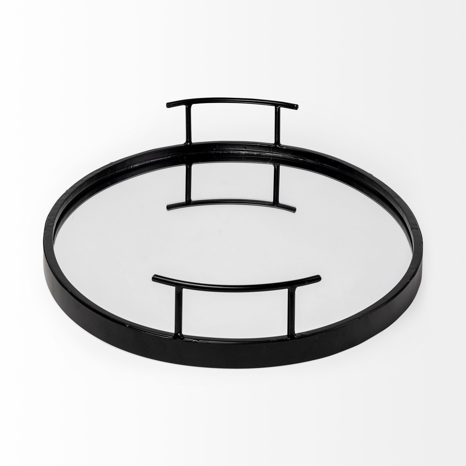 Ansel-20L-x-14W-Black-Metal-Mirrored-Bottom-Oval-Serving-Tray-6