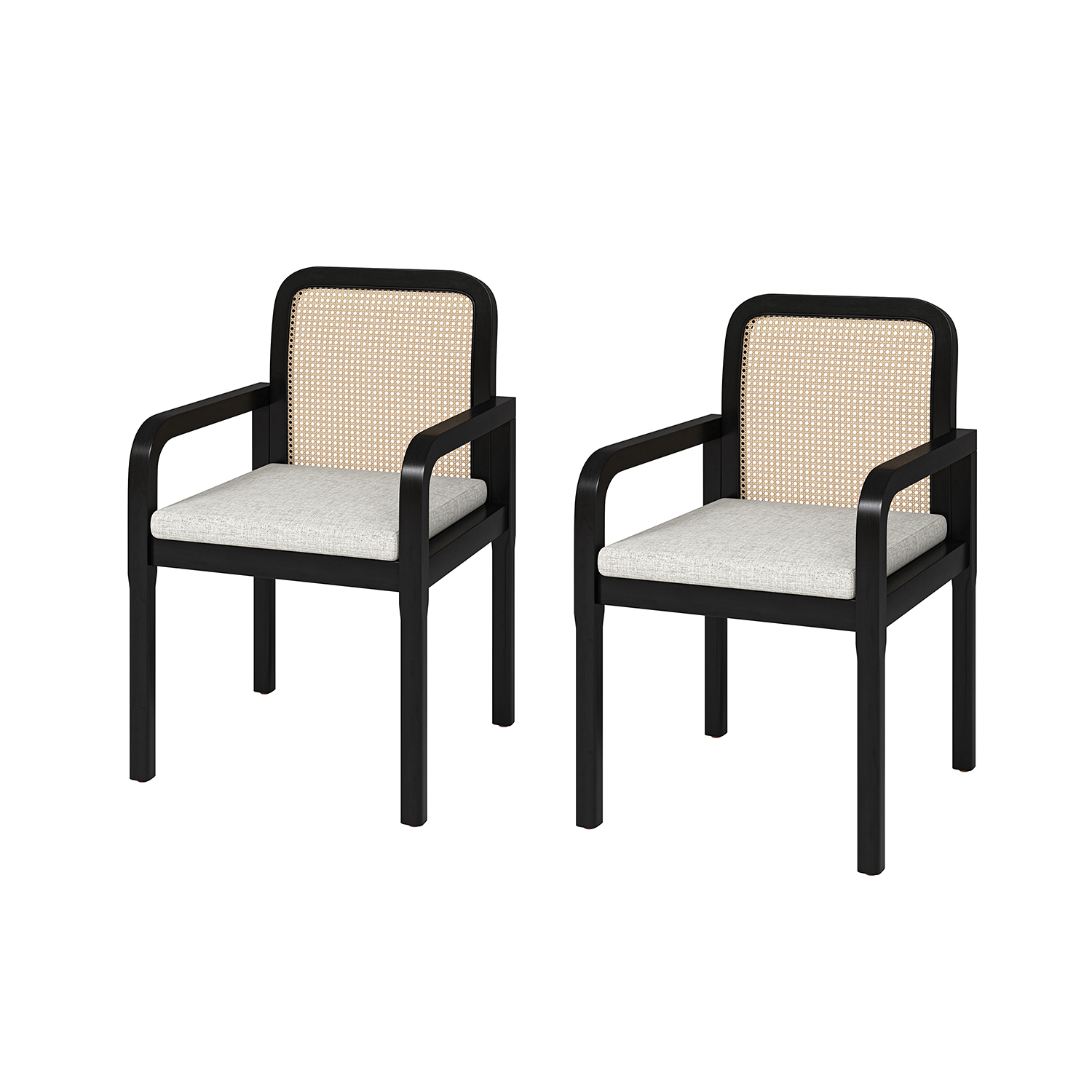 Antoine-Black-Rattan-Linen-Dining-Chairs-1