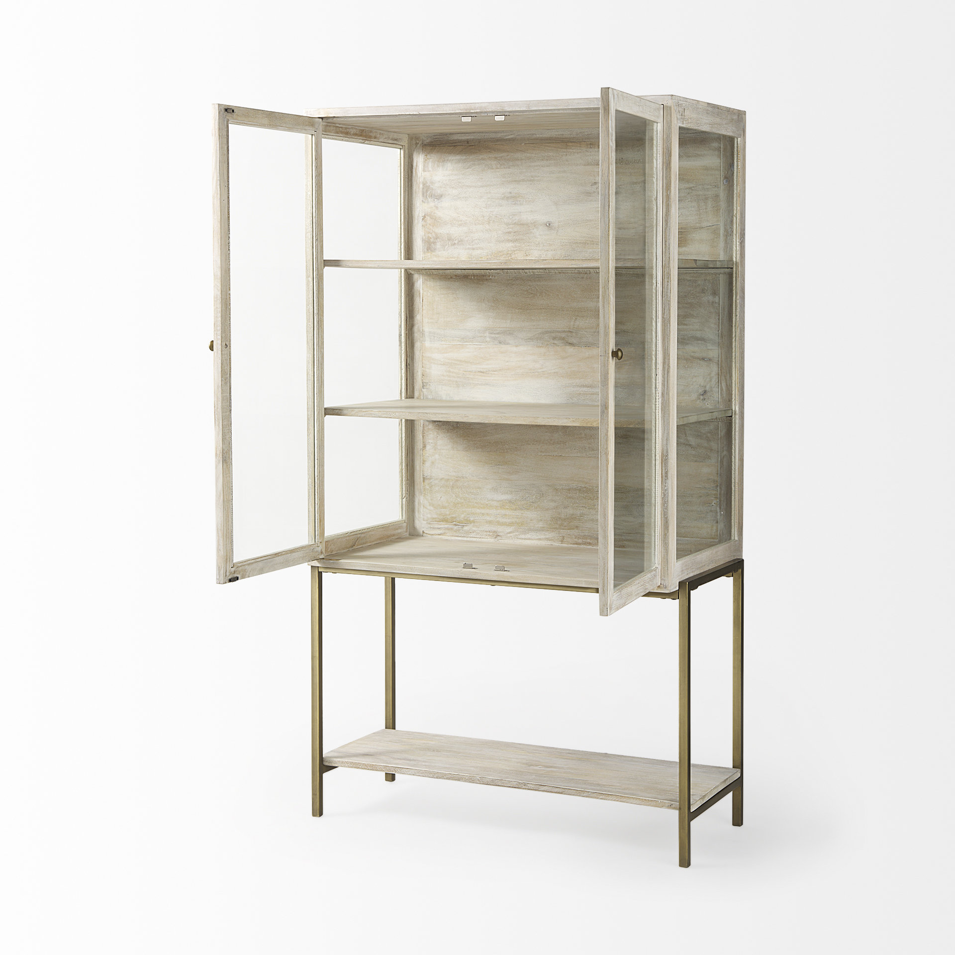 Arelius-36L-x-18.75W-x-63H-White-Wood-W-Gold-Metal-Base-Display-Cabinet-4