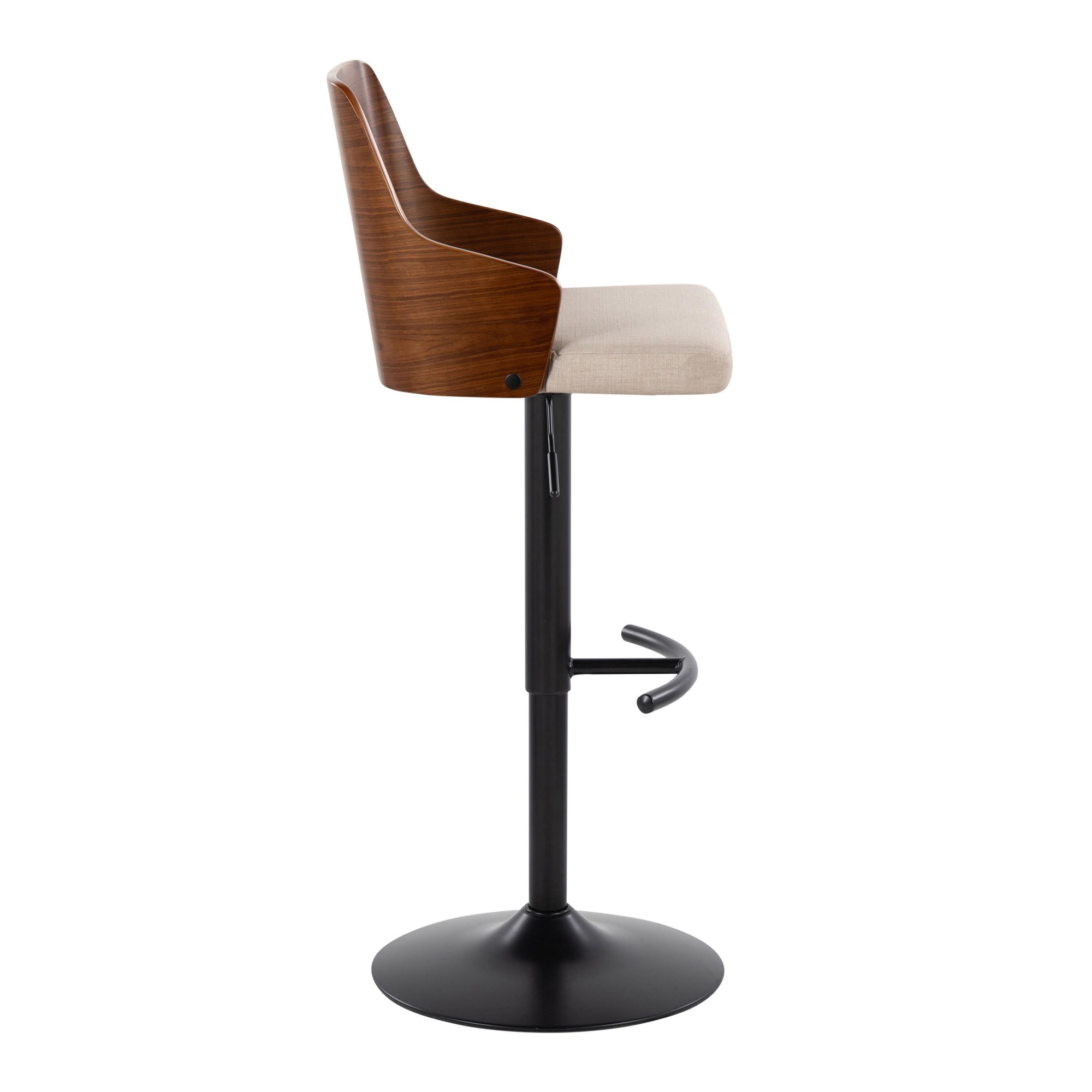 Ariana-Mid-Century-Modern-Adjustable-Swivel-Barstool-Black-Walnut-Beige-Set-of-2-6