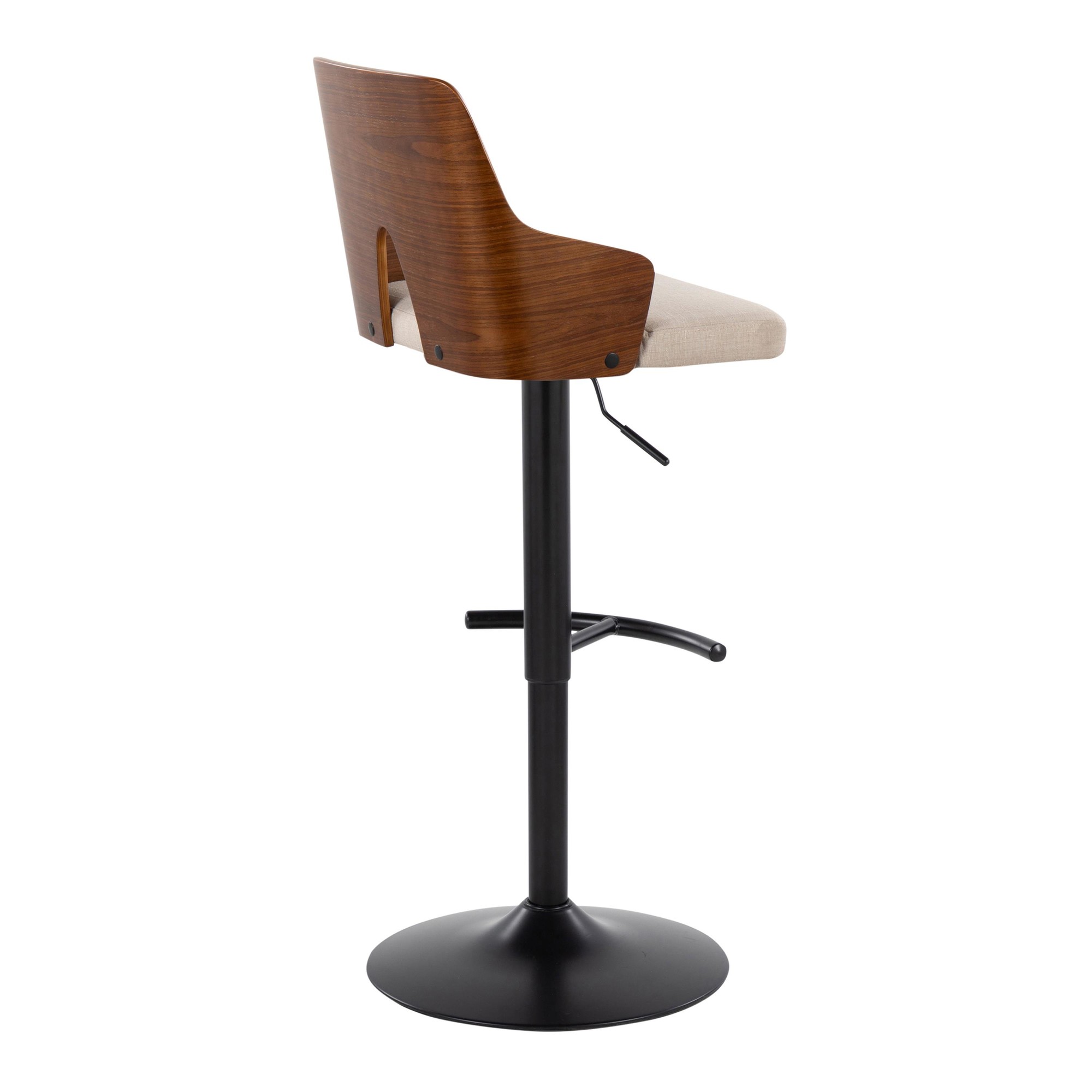 Ariana-Mid-Century-Modern-Adjustable-Swivel-Barstool-Black-Walnut-Beige-Set-of-2-7