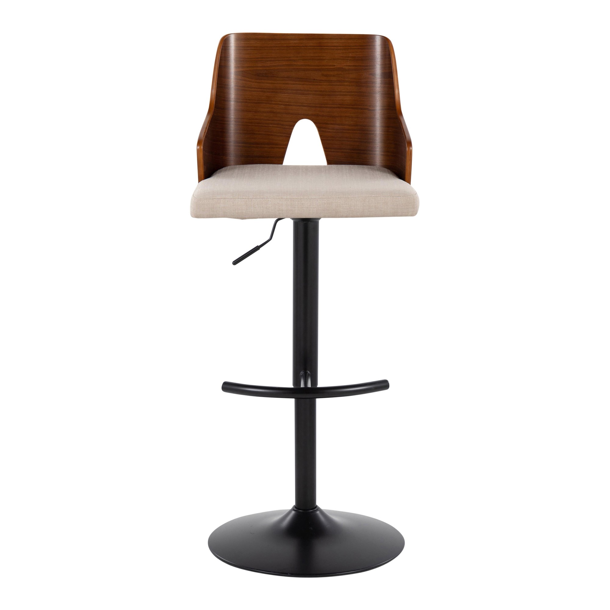 Ariana-Mid-Century-Modern-Adjustable-Swivel-Barstool-Black-Walnut-Beige-Set-of-2-9