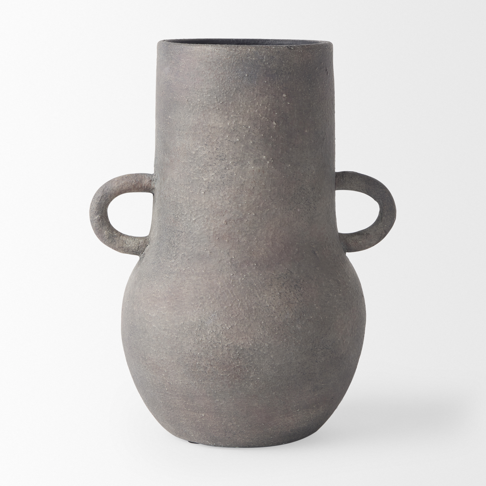 Armani-10.4H-Brown-Gray-Double-Ear-Ceramic-Vase-2