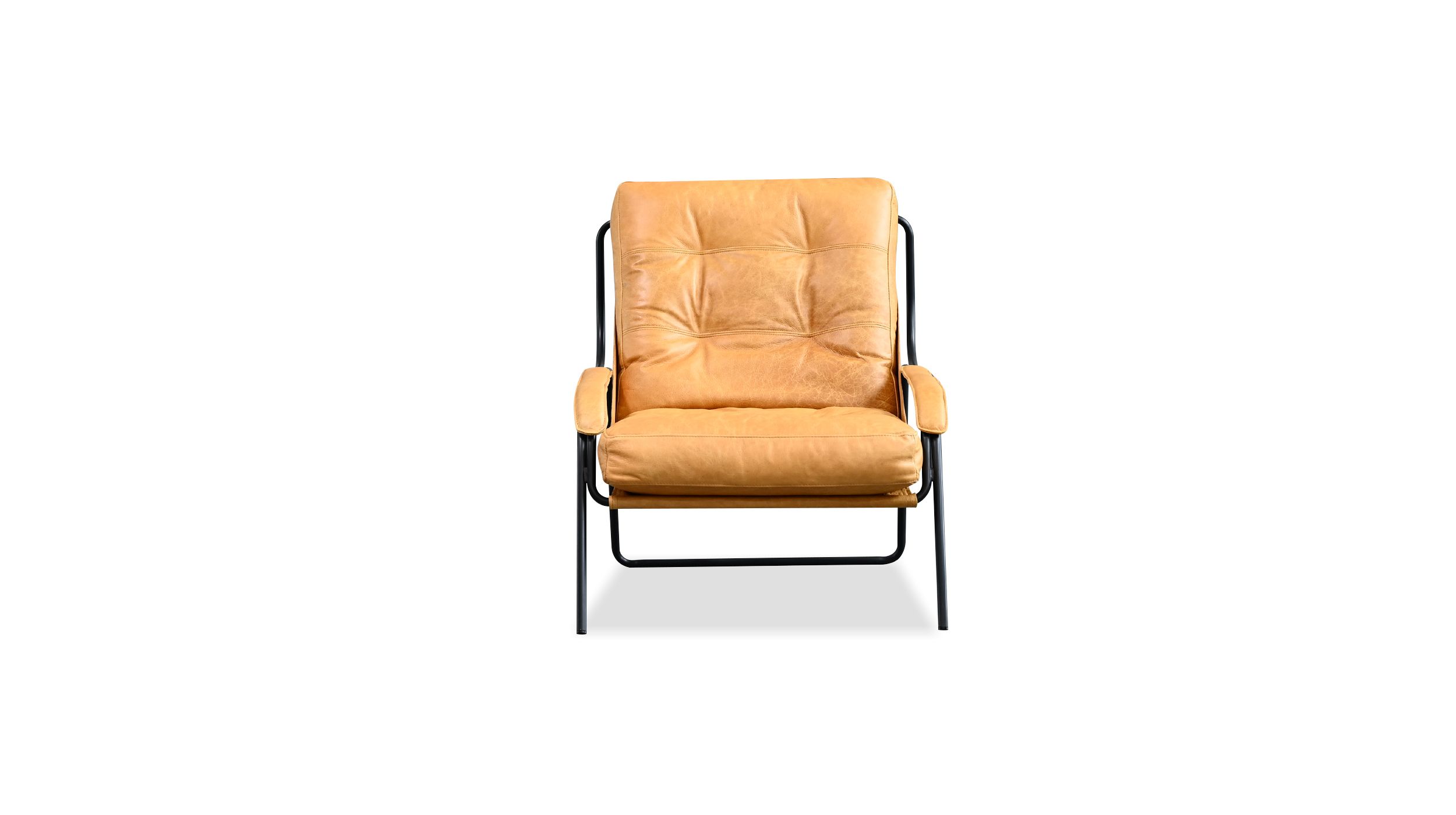 BREUER-Antique-Rum-Leather-Lounge-Chair-Charcoal-Legs-1