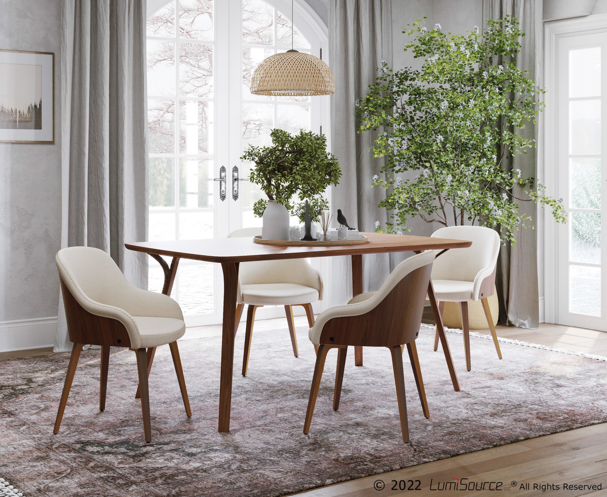 Bacci-Walnut-and-Cream-Mid-Century-Modern-Accent-Chair