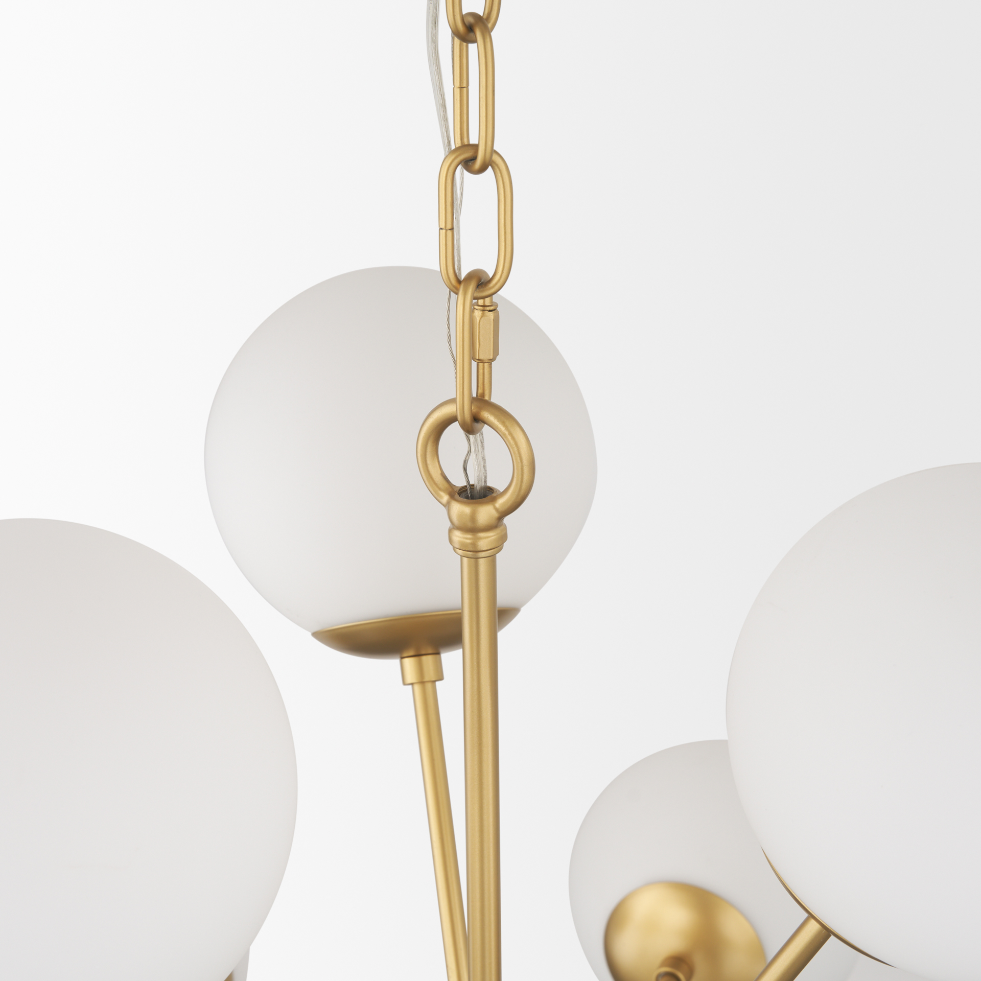 Barbara-Brushed-Gold-Metal-w-Frosted-Glass-Globes-11-Light-Chandelier-5