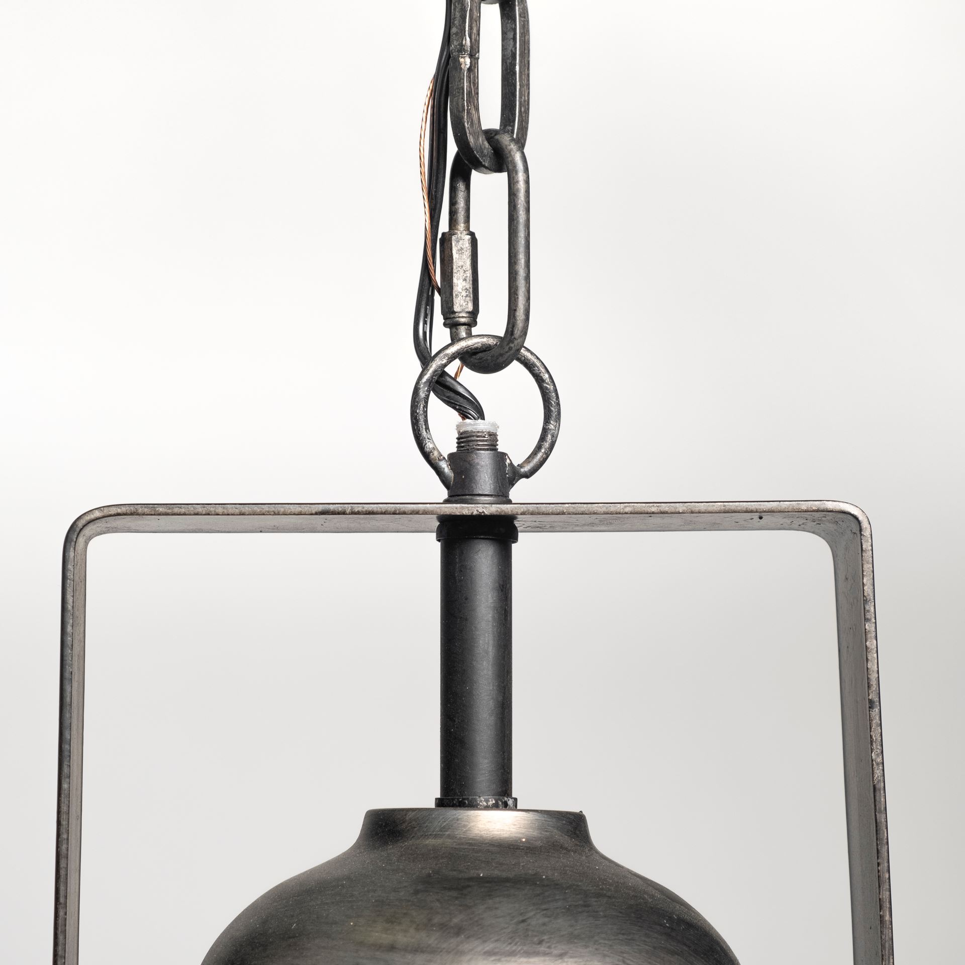 Bashaw-I-17×20-Gray-Toned-Metal-Dome-Pendant-Light-5