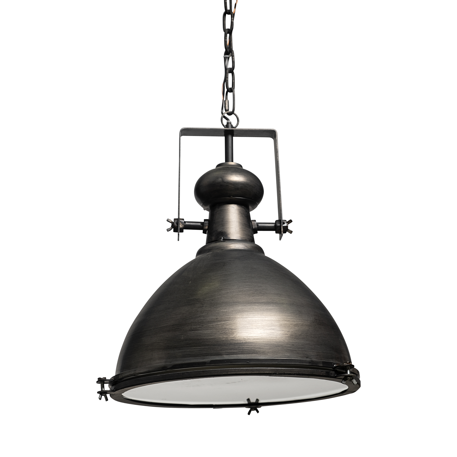Bashaw-I-17×20-Gray-Toned-Metal-Dome-Pendant-Light