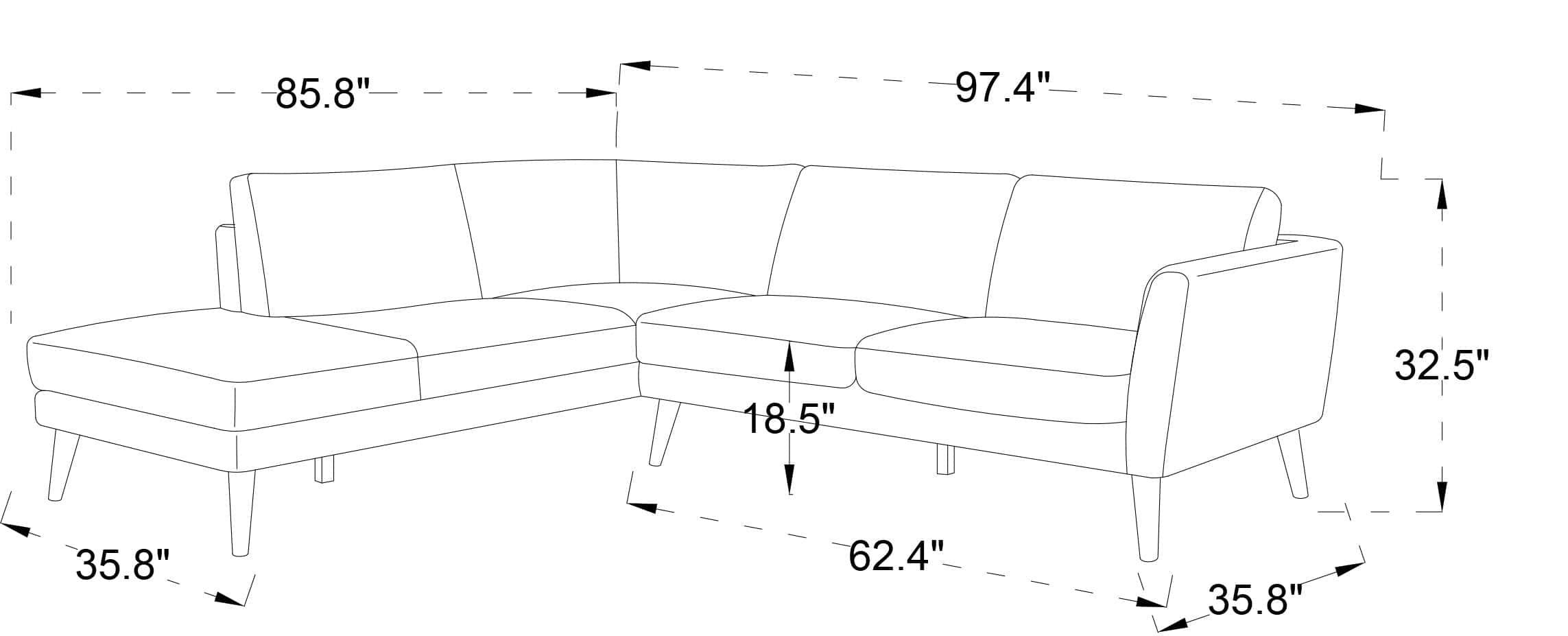 BensonGreySectionalSofaLeft-1