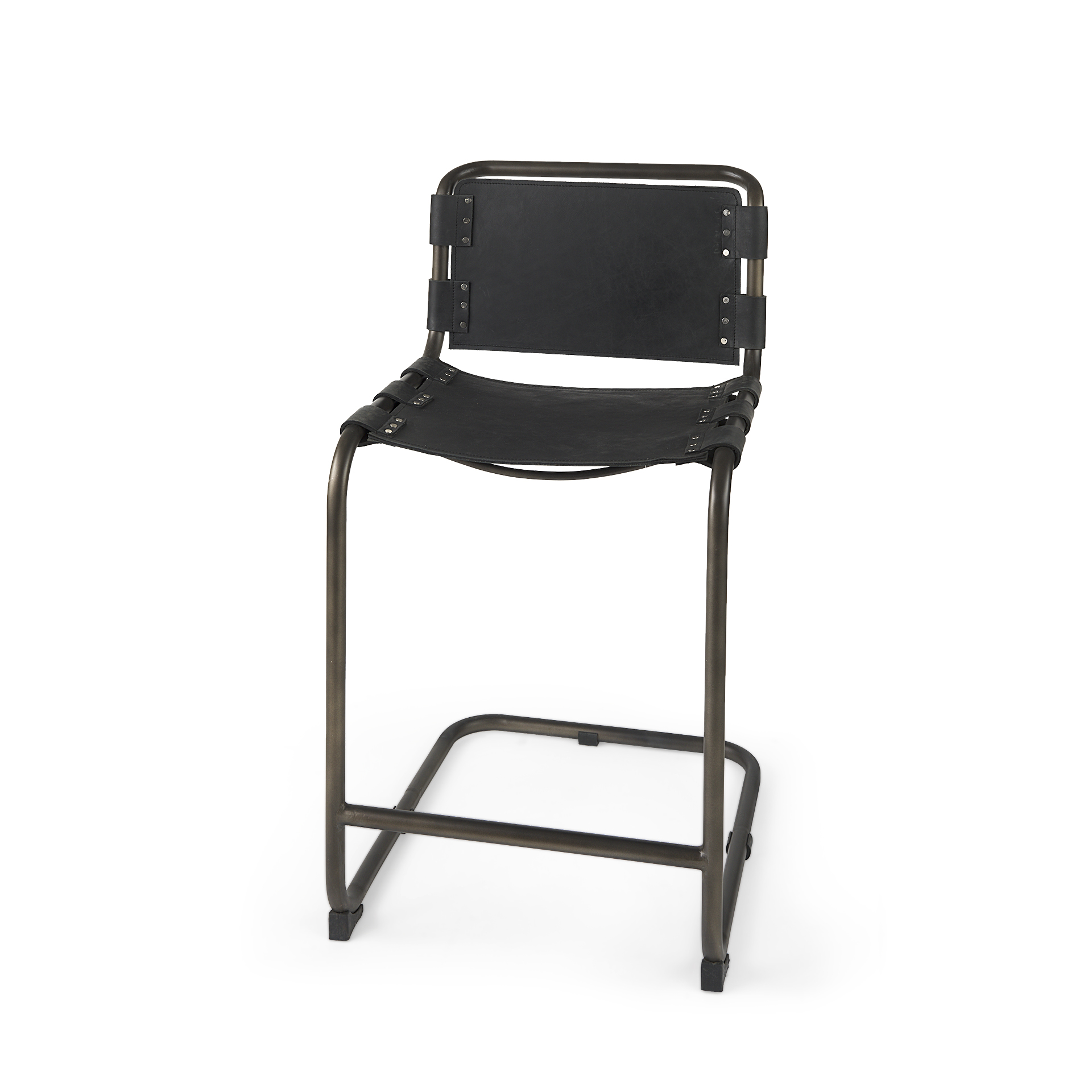 Berbick-21L-x-25W-x-38H-Black-Leather-W-Iron-Frame-Counter-Stool