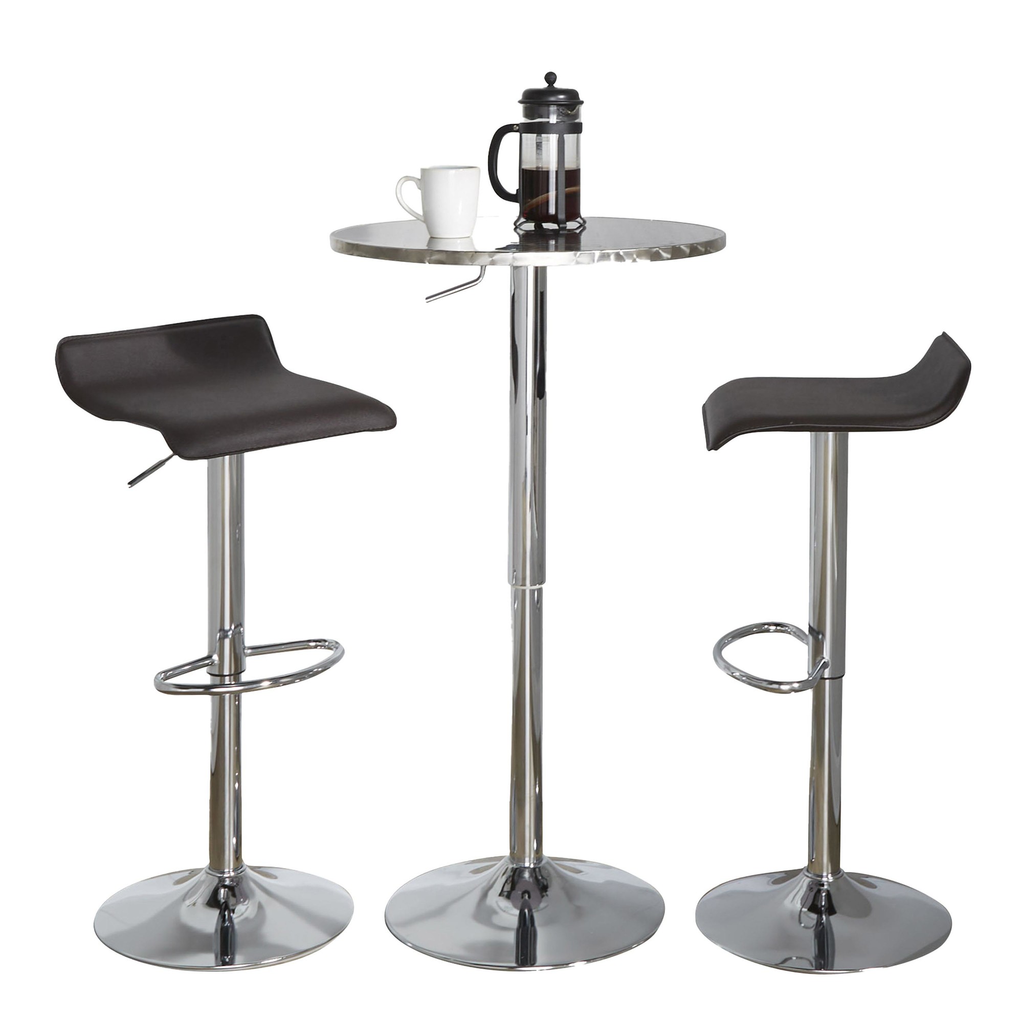 Bistro-Round-Adjustable-Bar-Set-Silver-and-Brown-2