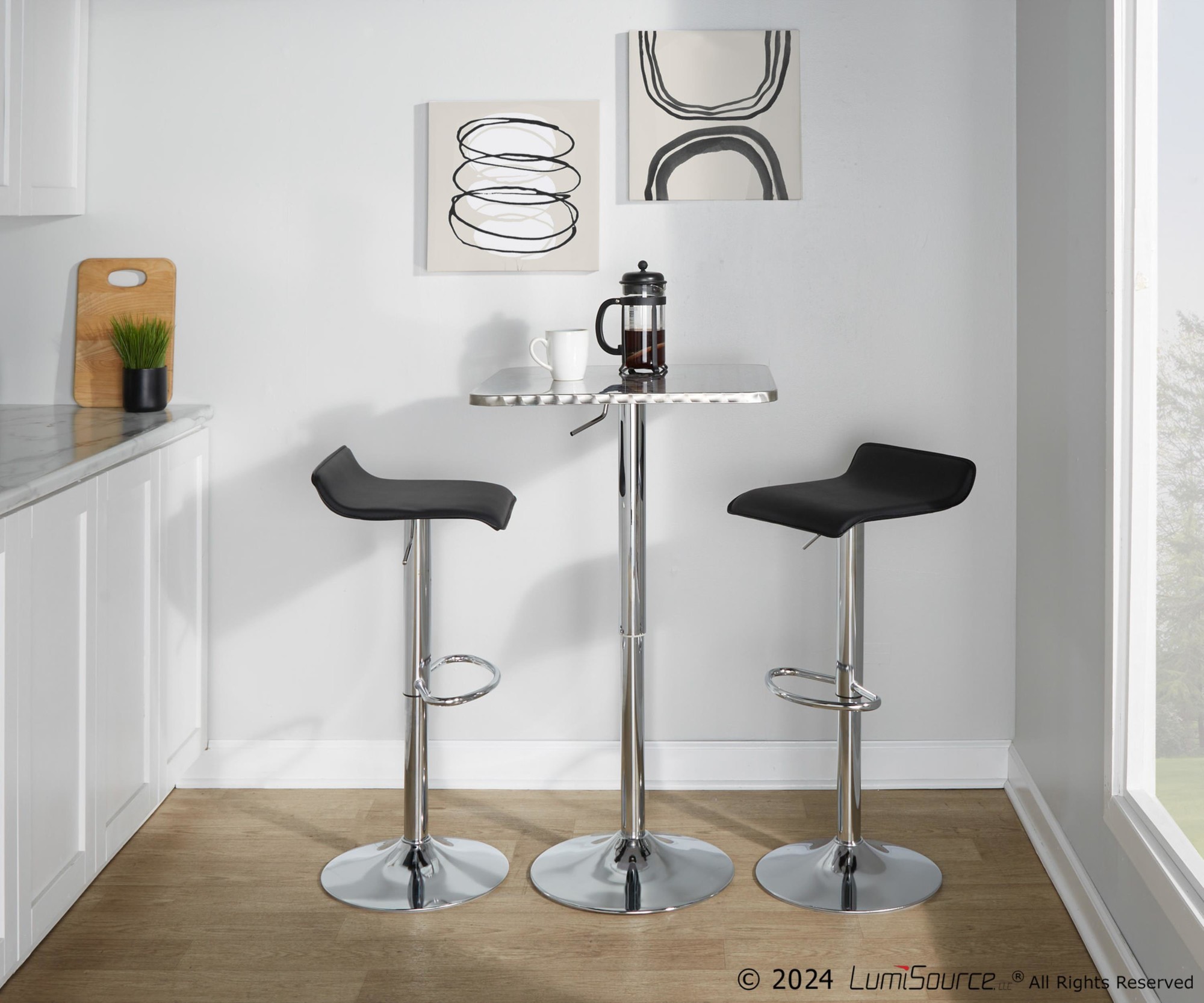 Bistro-Square-Adjustable-Chrome-Bar-Set-1