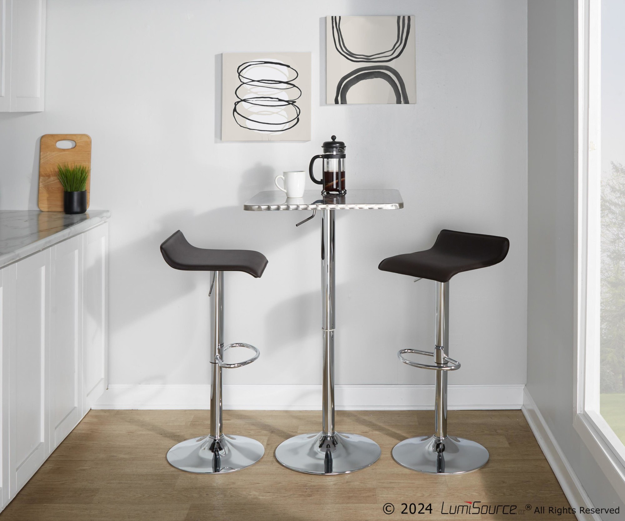 Bistro-Square-Ale-Contemporary-Adjustable-Bar-Set-Silver-Brown