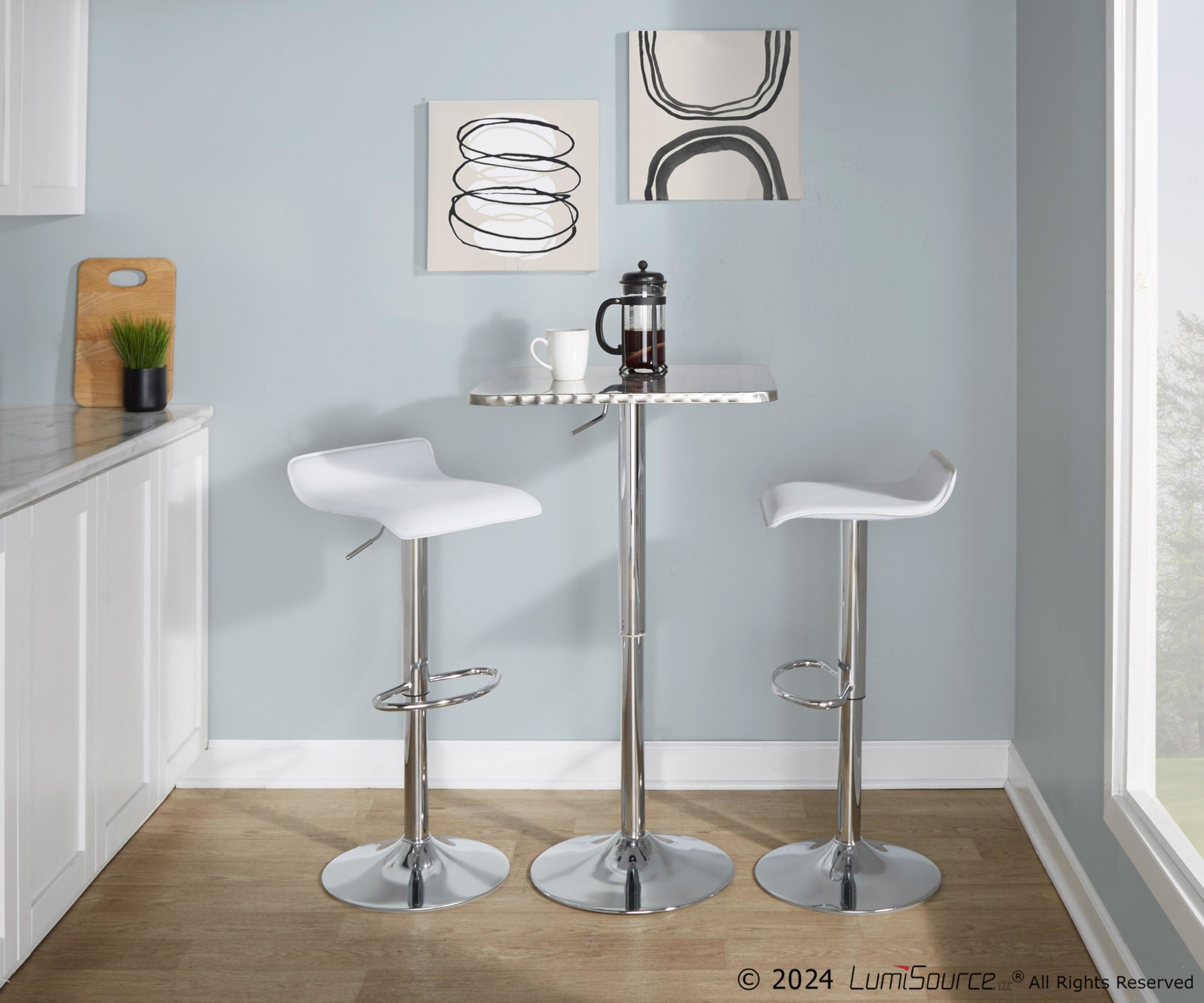 Bistro-Square-Ale-Contemporary-Adjustable-Silver-Bar-Set-1