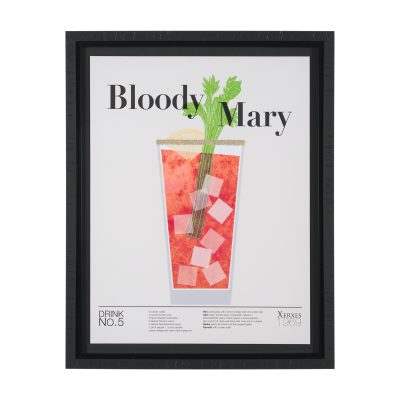 Bloody-Mary-by-Mercana-Studio-a-Hand-Embelished-Textured-Framed-Art-Print-Matted-under-Glass