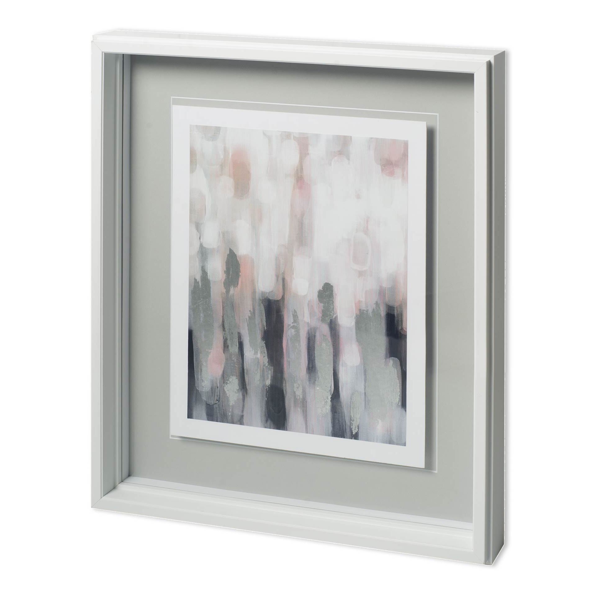 Blushing-I-by-Karen-Lorena-Parker-a-Hand-Embelished-Textured-Framed-Art-Print-Matted-under-Glass