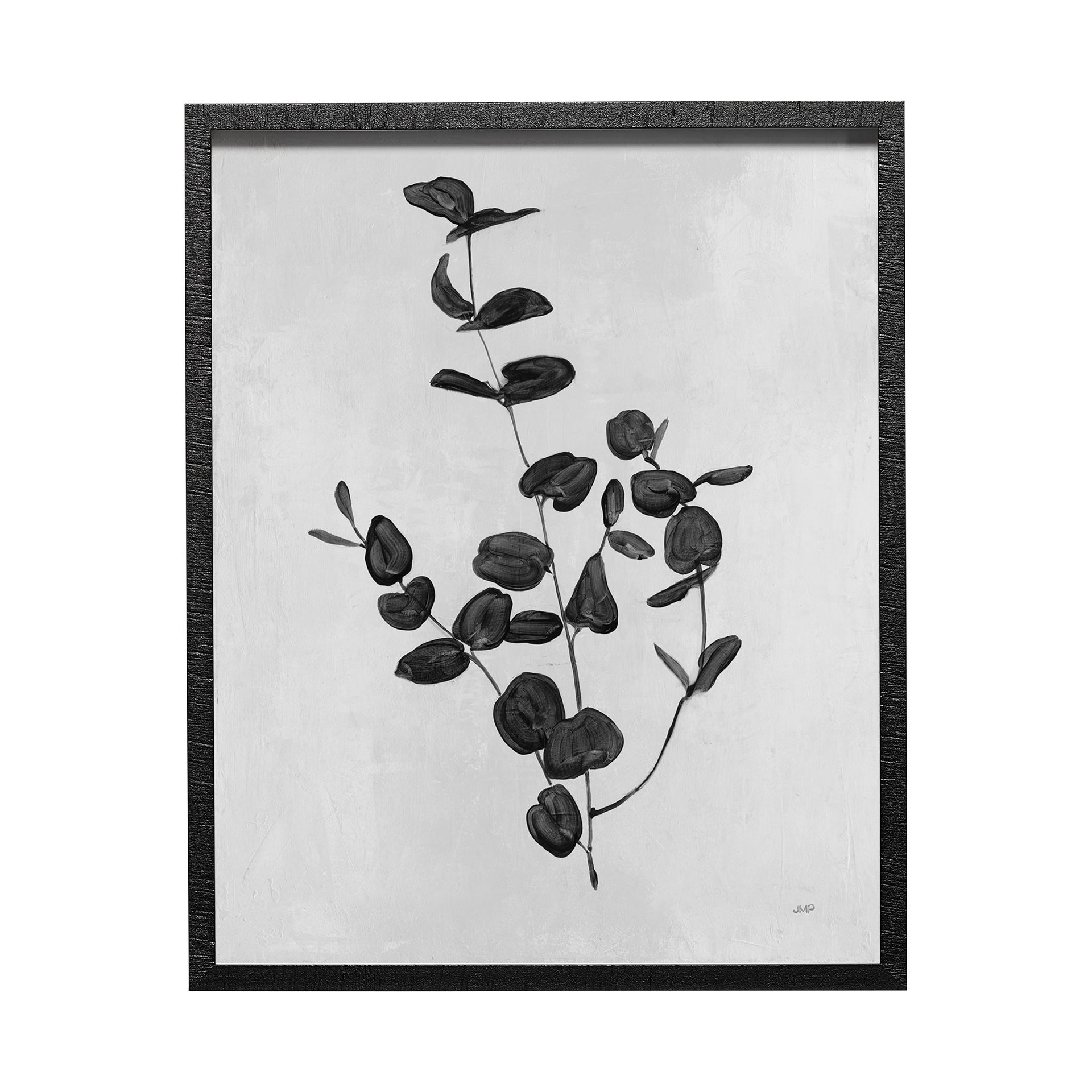 Botanical-Study-II-by-Julia-Purinton-a-Hand-Embelished-Textured-Framed-Art-Print-Matted-under-Glass