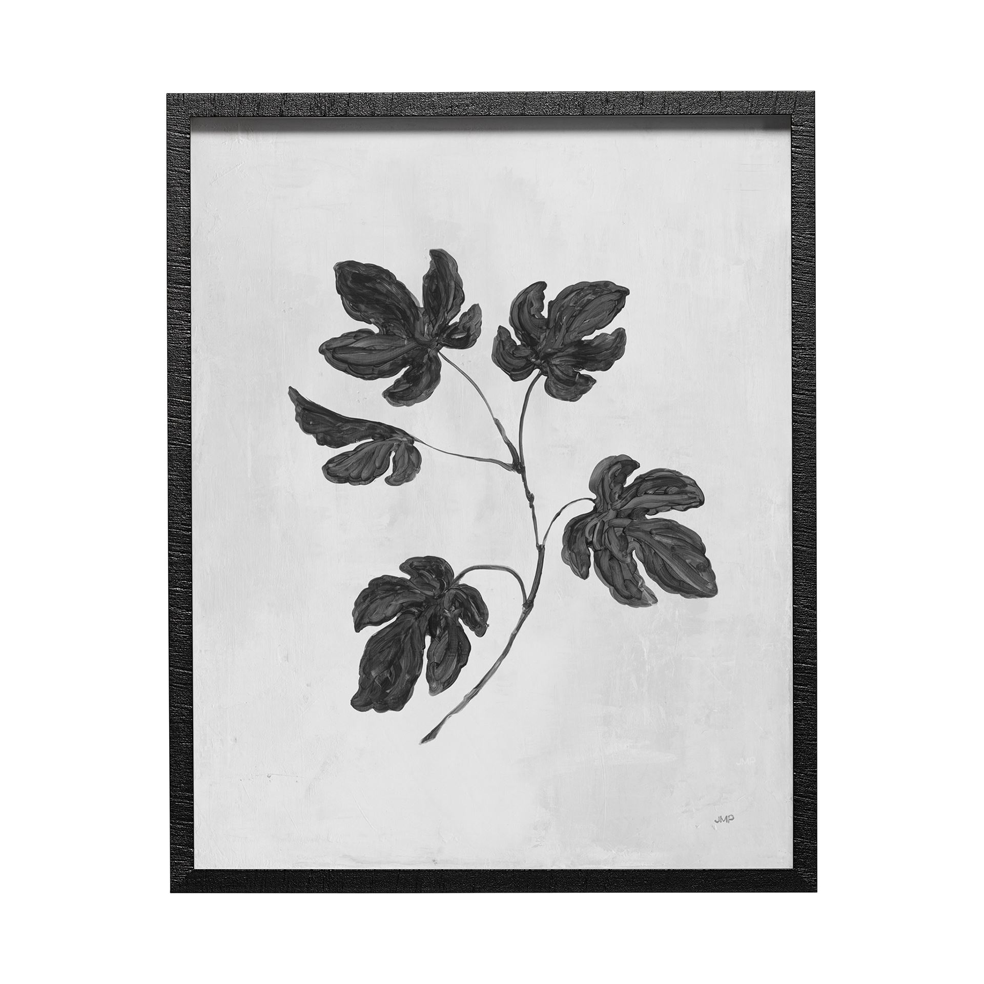 Botanical-Study-III-by-Julia-Purinton-Hand-Embelished-Textured-Framed-Art-Print-Matted-under-Glass
