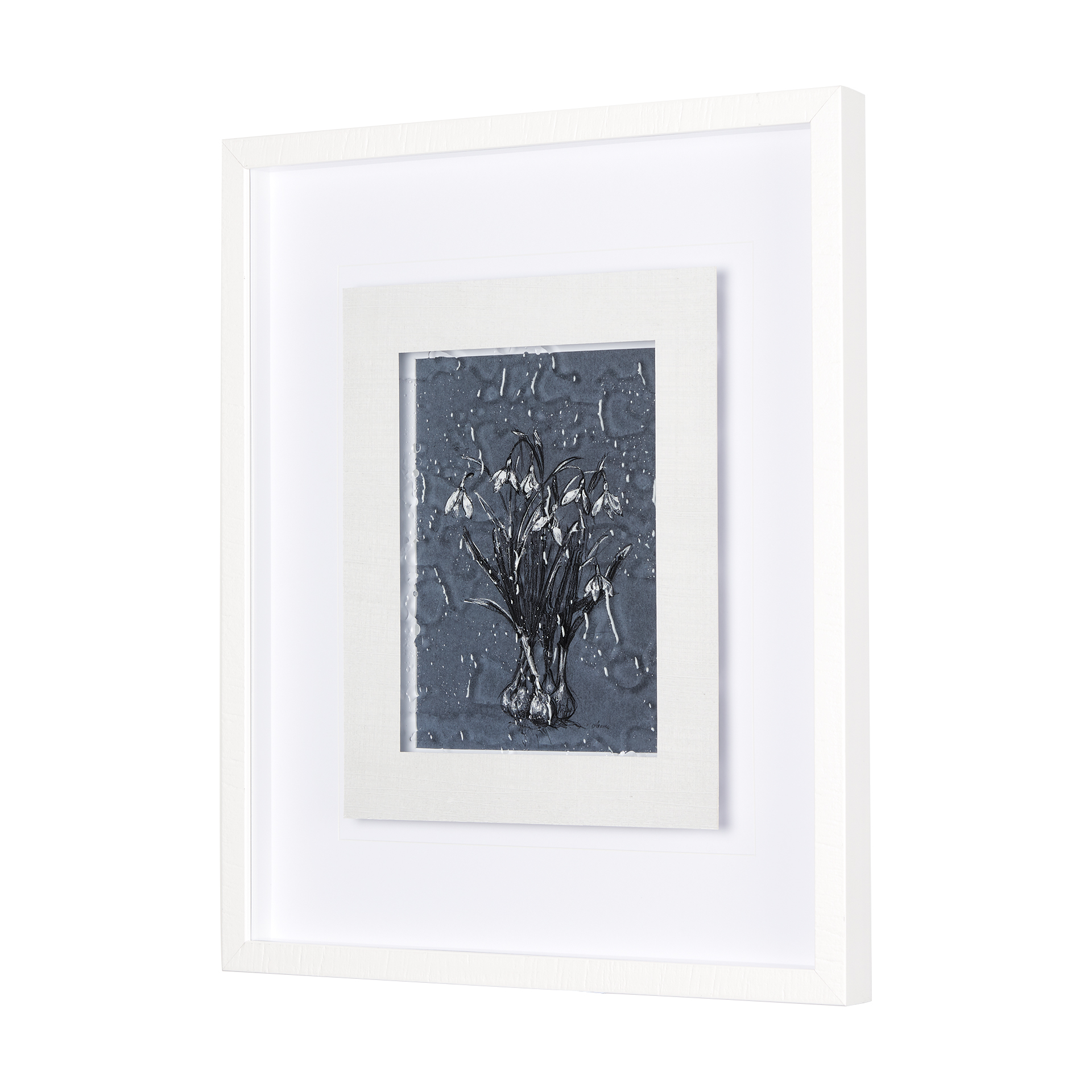 Botanical-sketchesVI-Blue-by-Mercana-Studio-Hand-Embelished-Framed-Art-Print-Matted-under-Glass-1