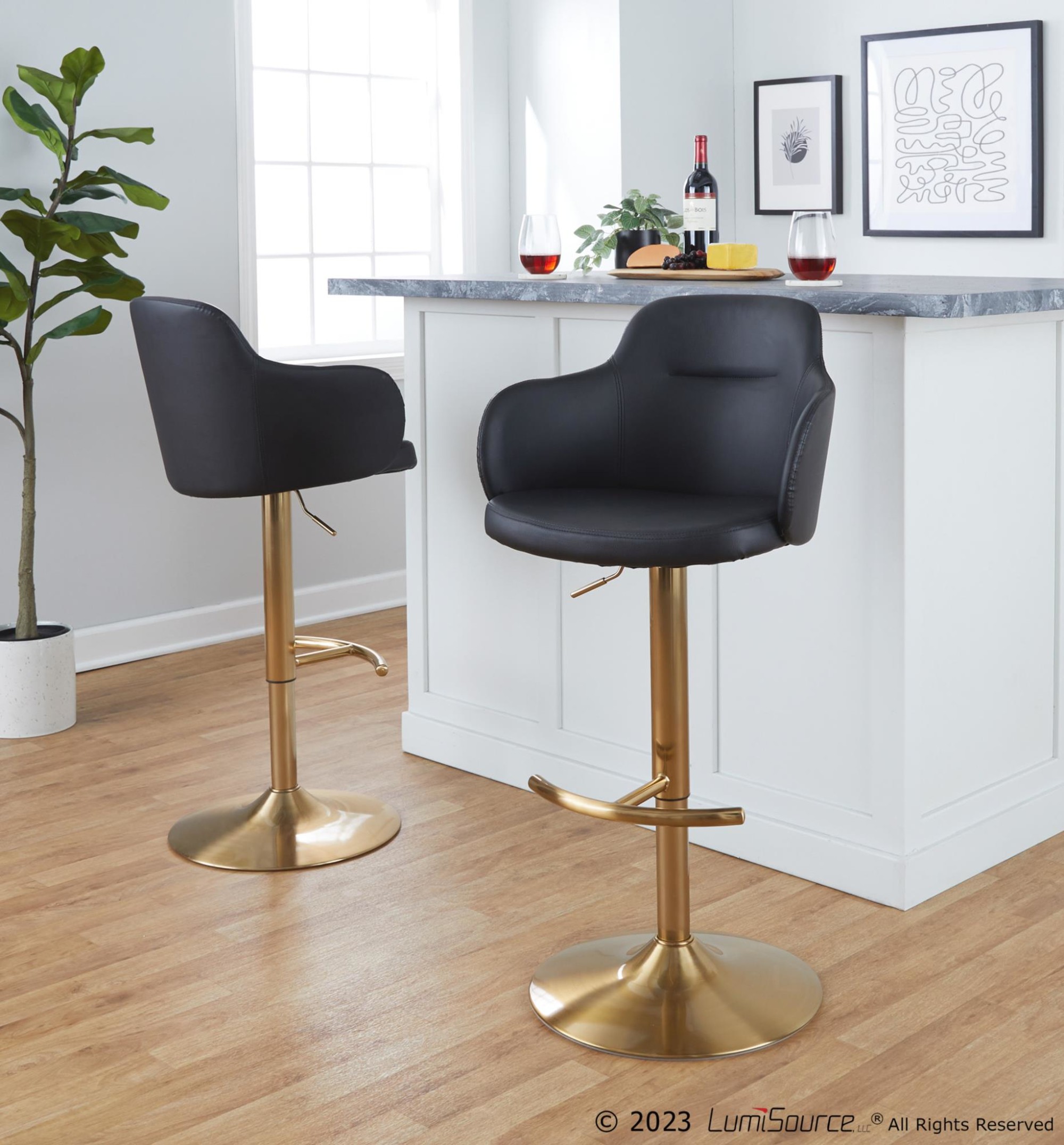 Boyne-Black-Faux-Leather-Gold-Contemporary-Adjustable-Barstools-Set-of-2-1
