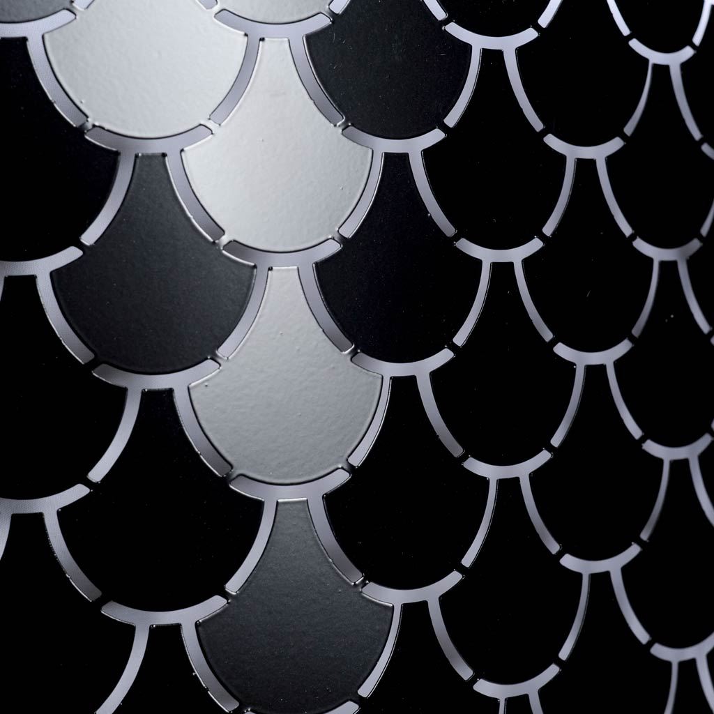 Brasseur-I-26×15-Charcoal-Black-Metal-Fish-Scale-Three-Bulb-Chandelier-1