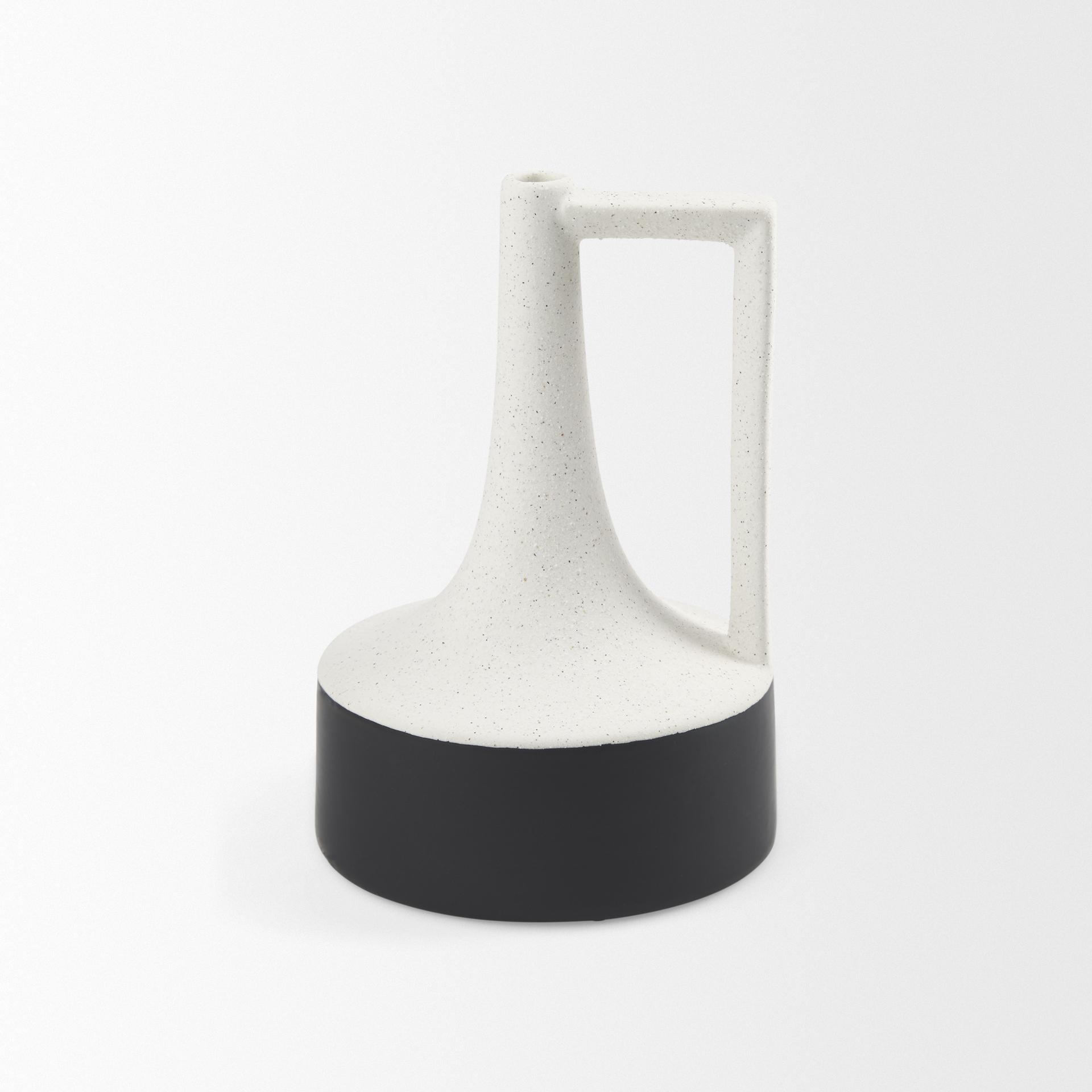Burton-11.6H-Medium-White-and-Black-Ceramic-Jug-Vase-4