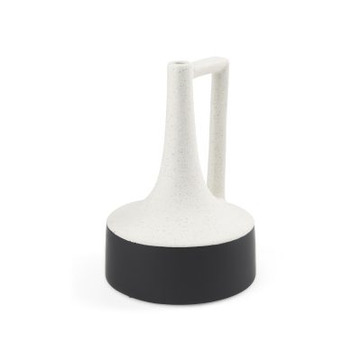 Burton-11.6H-Medium-White-and-Black-Ceramic-Jug-Vase