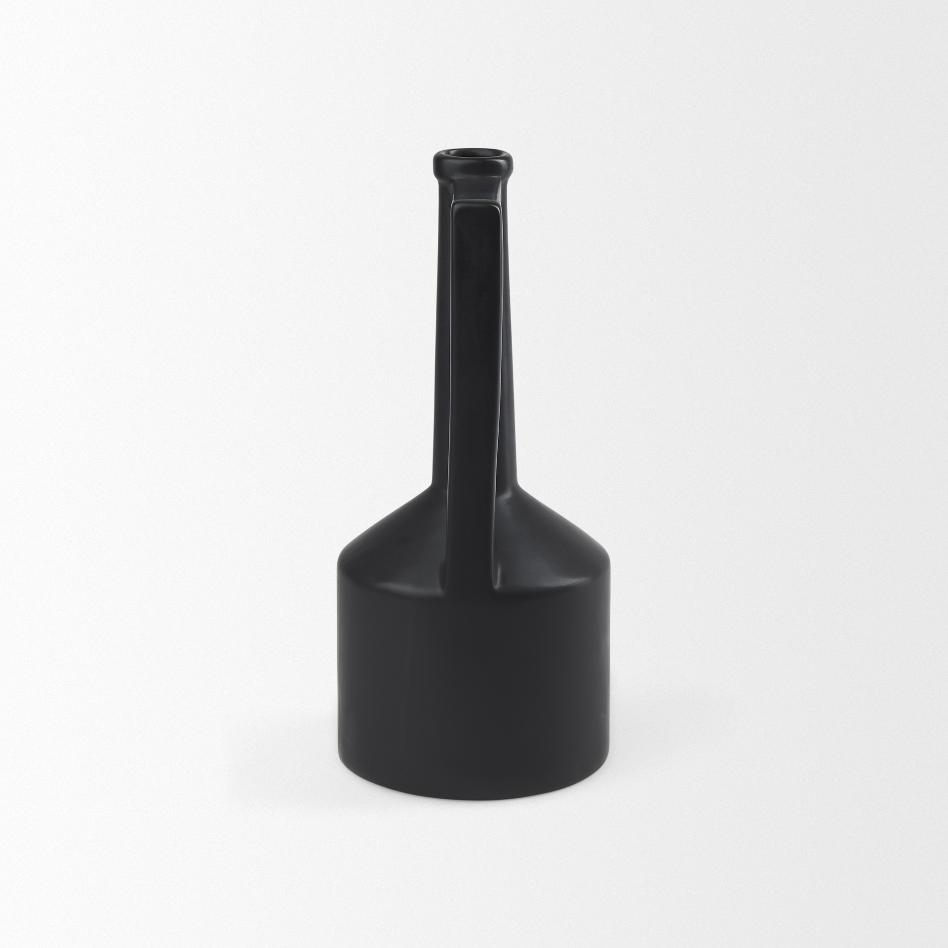 Burton-14.2H-Medium-Matte-Black-Ceramic-Jug-Vase-5