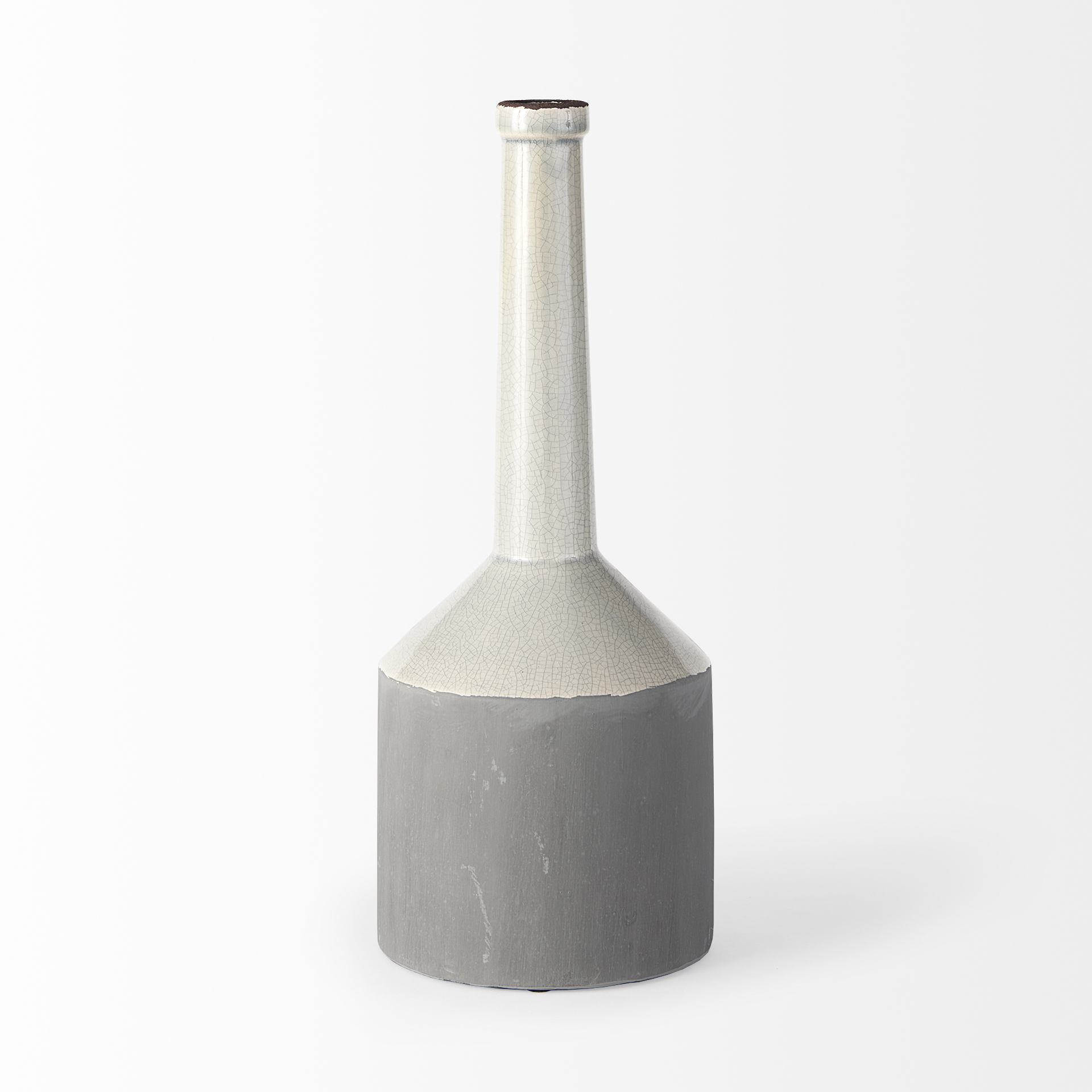 Burton-16.7H-Large-Two-Tone-Gray-Ceramic-Jug-Vase-3