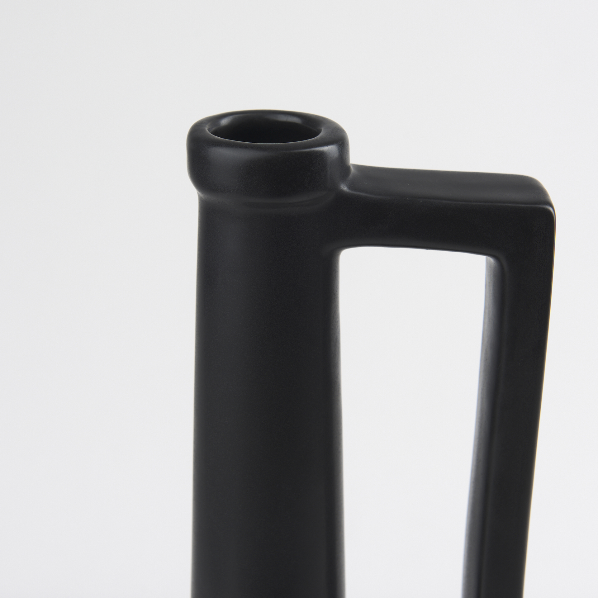 Burton-17.1H-Large-Matte-Black-Ceramic-Jug-Vase-6