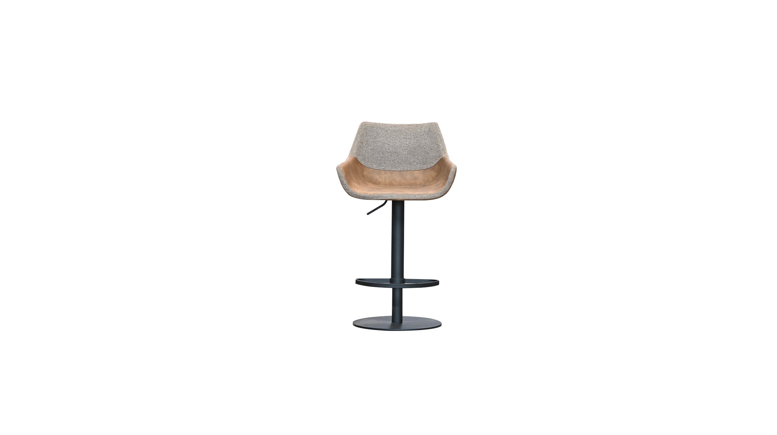 COLT-Brown-Leatherette-Hydraulic-Bar-Stool-Black-Base-1