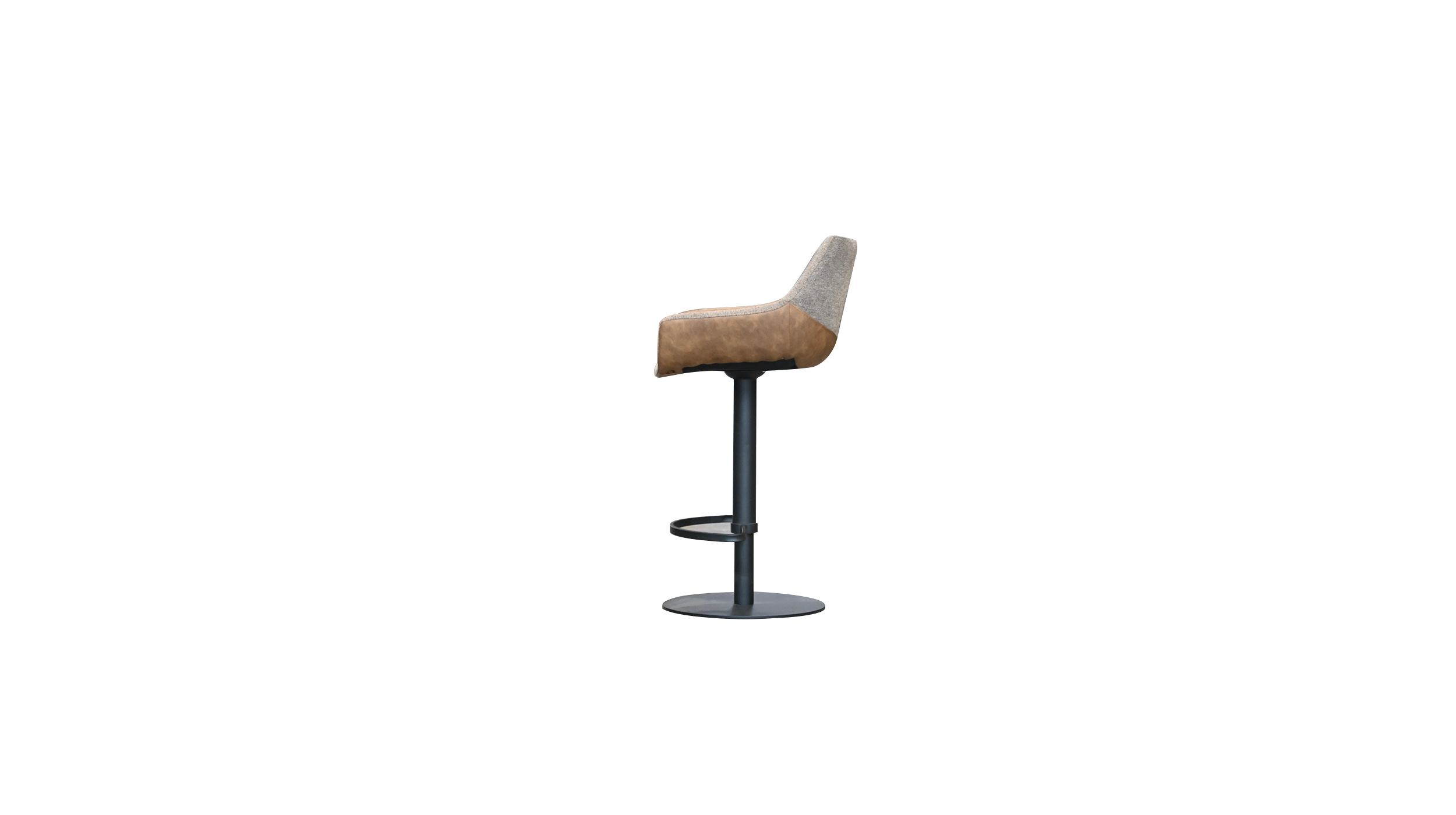 COLT-Brown-Leatherette-Hydraulic-Bar-Stool-Black-Base-2
