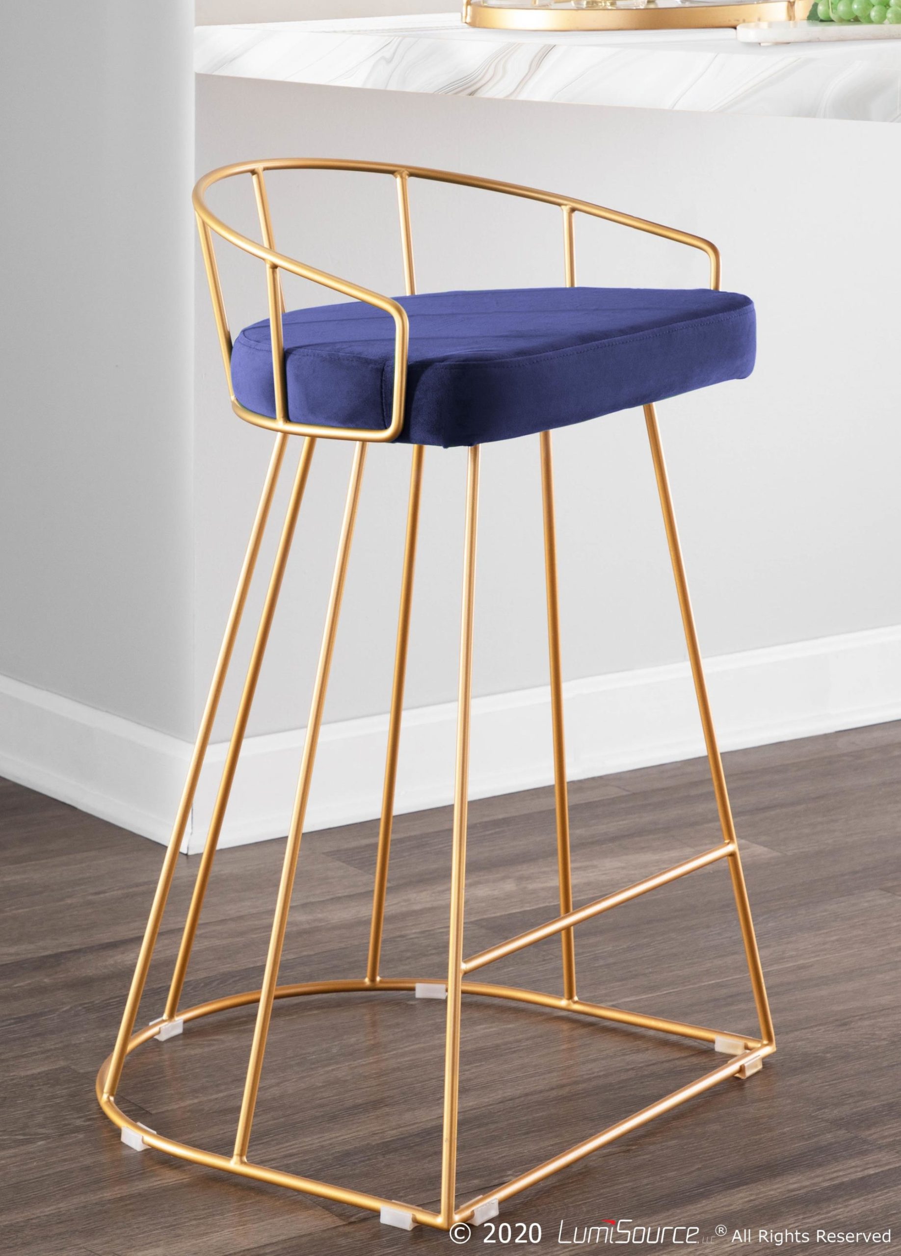 Canary-Gold-Blue-Velvet-Contemporary-Counter-Stools-Set-of-2-5
