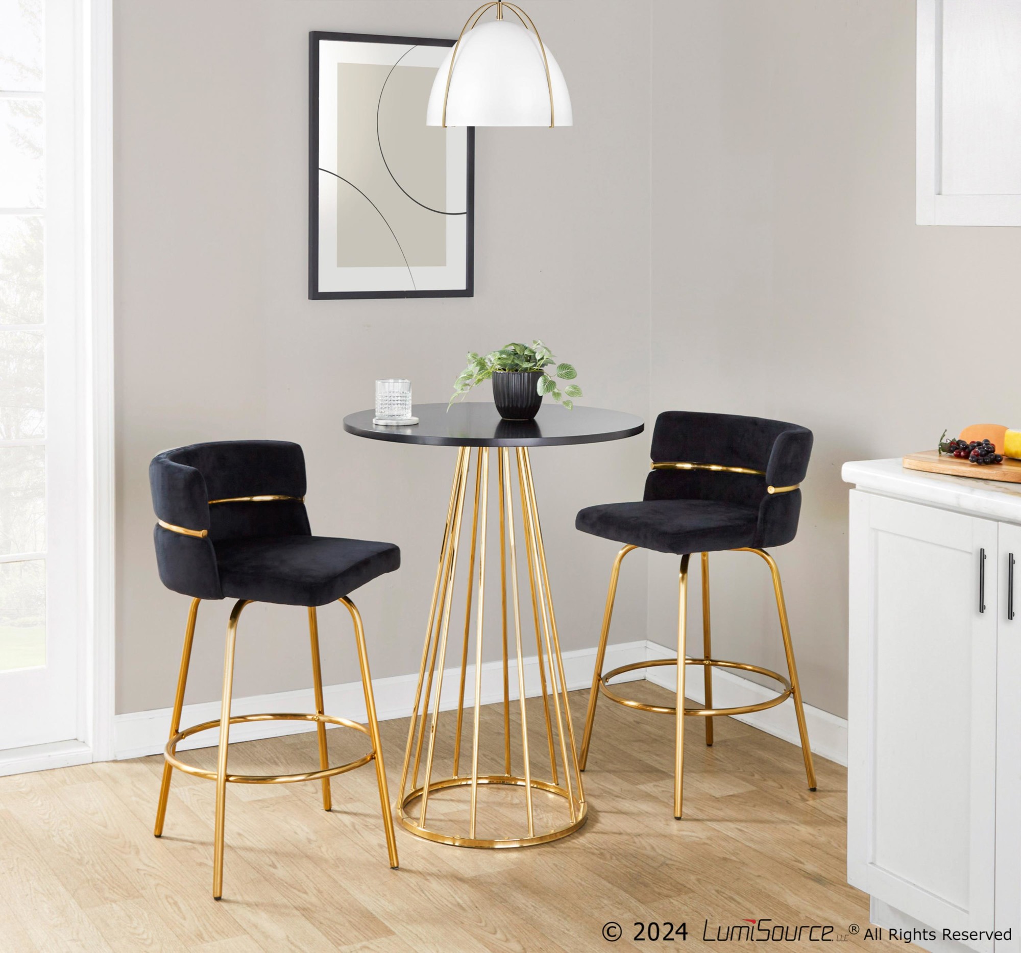 Canary-Gold-and-Black-Contemporary-Counter-Table-1