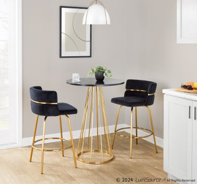Canary-Gold-and-Black-Contemporary-Counter-Table