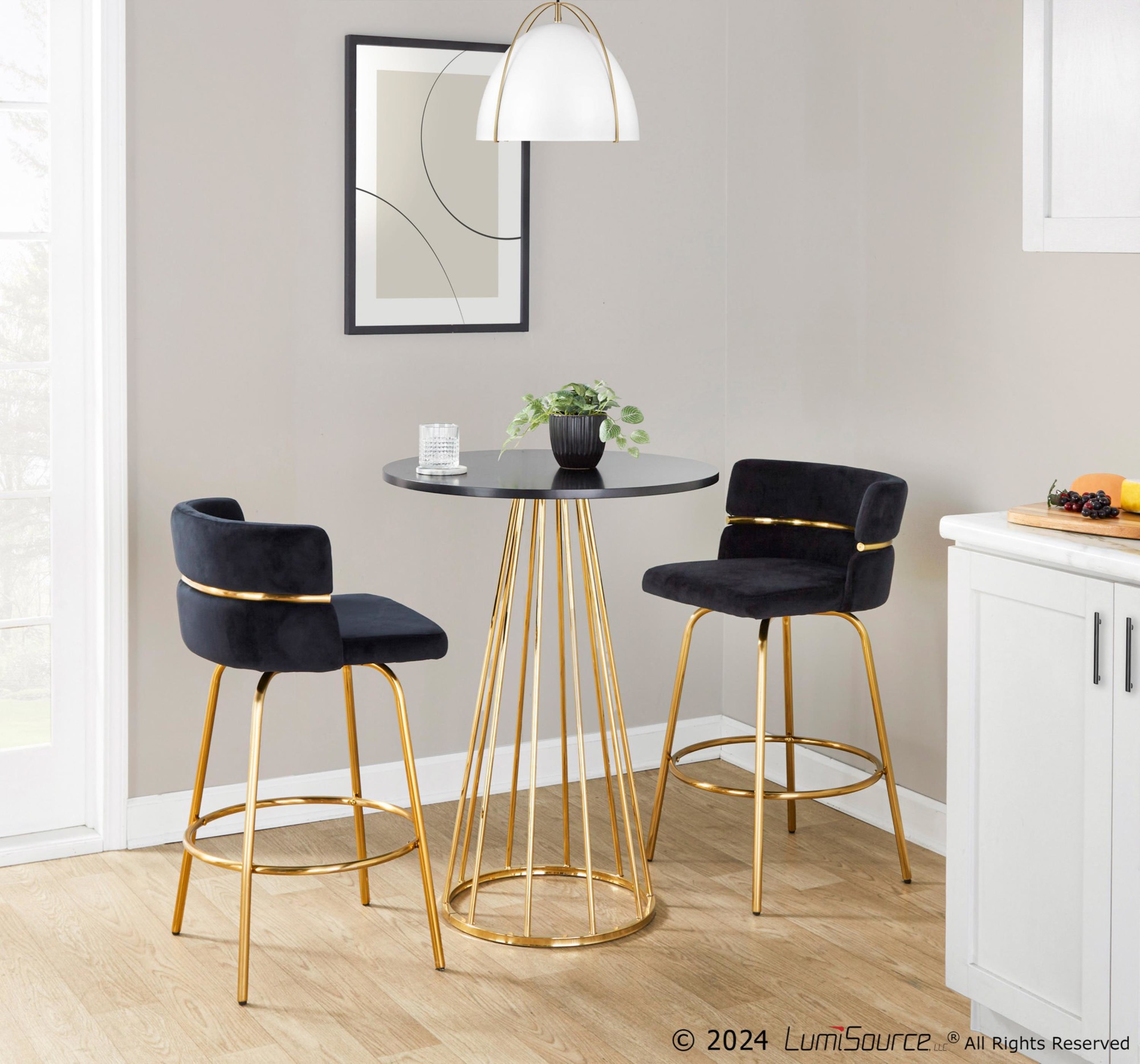 Canary-Gold-and-Black-Contemporary-Counter-Table