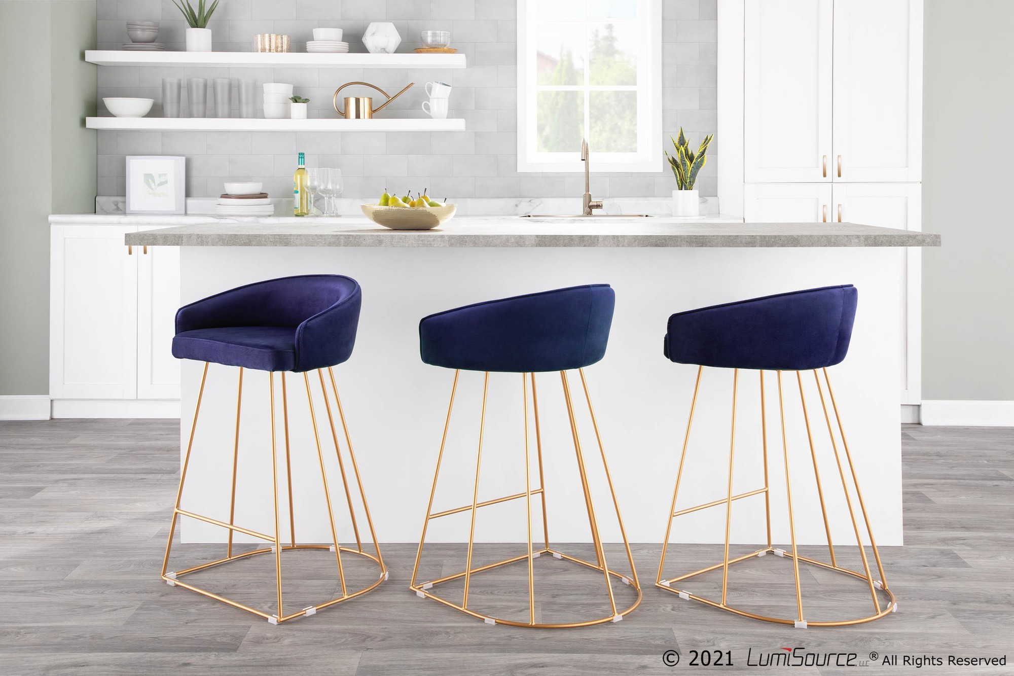 Canary-Gold-and-Blue-Velvet-Contemporary-Counter-Stools-Set-of-2-1