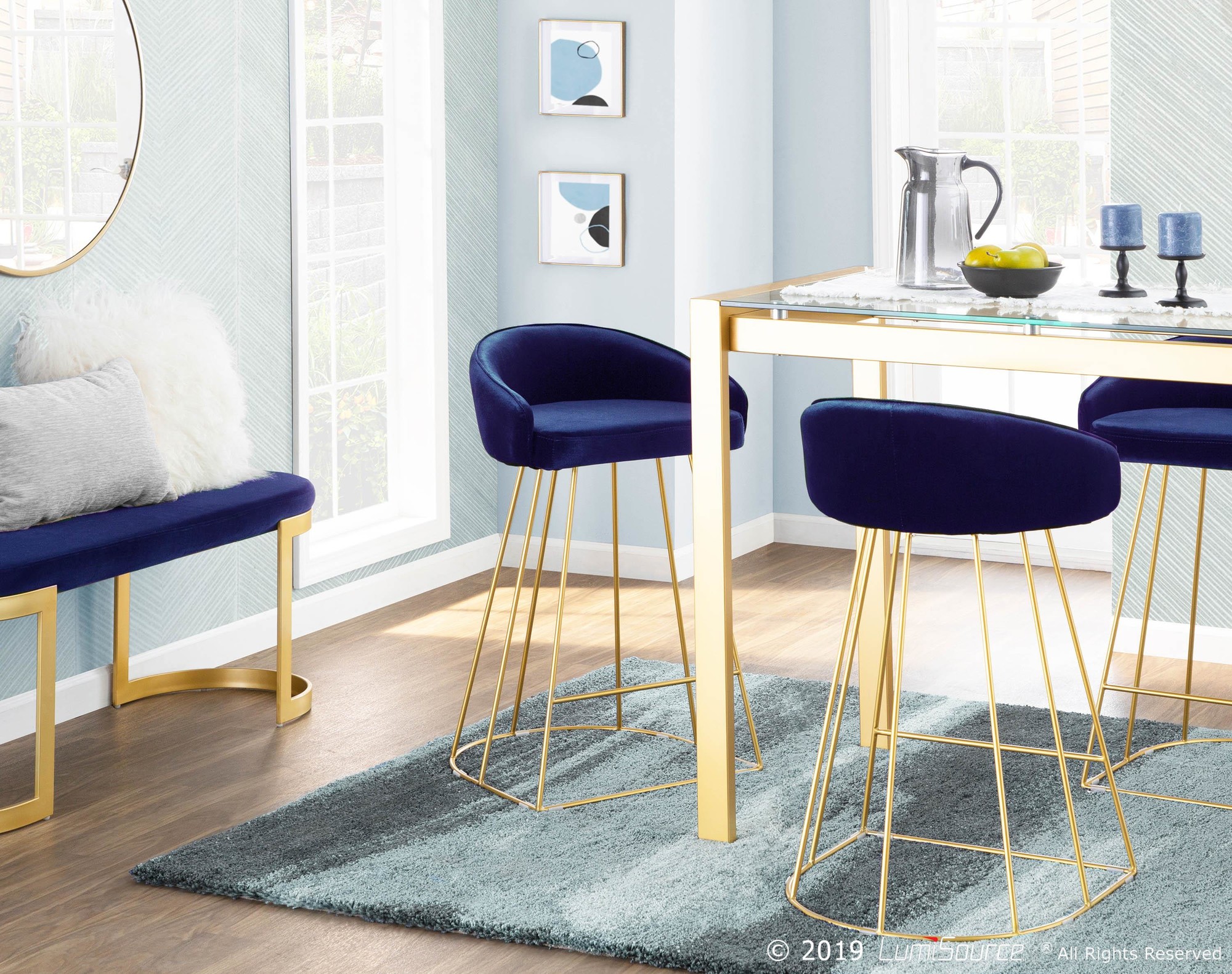 Canary-Gold-and-Blue-Velvet-Contemporary-Counter-Stools-Set-of-2-2