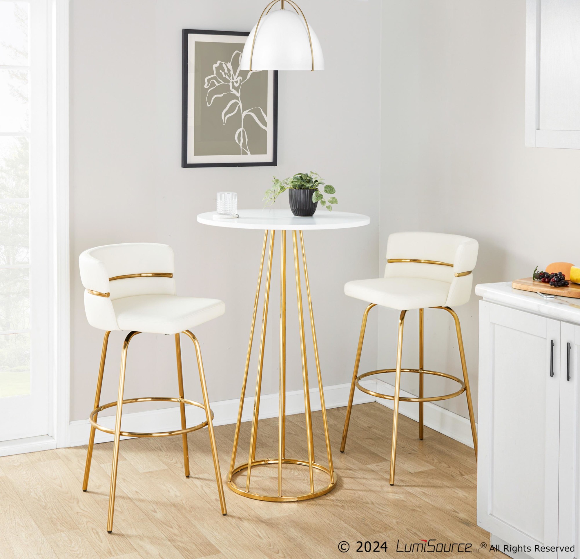 Canary-Gold-and-White-Contemporary-Bar-Table-1