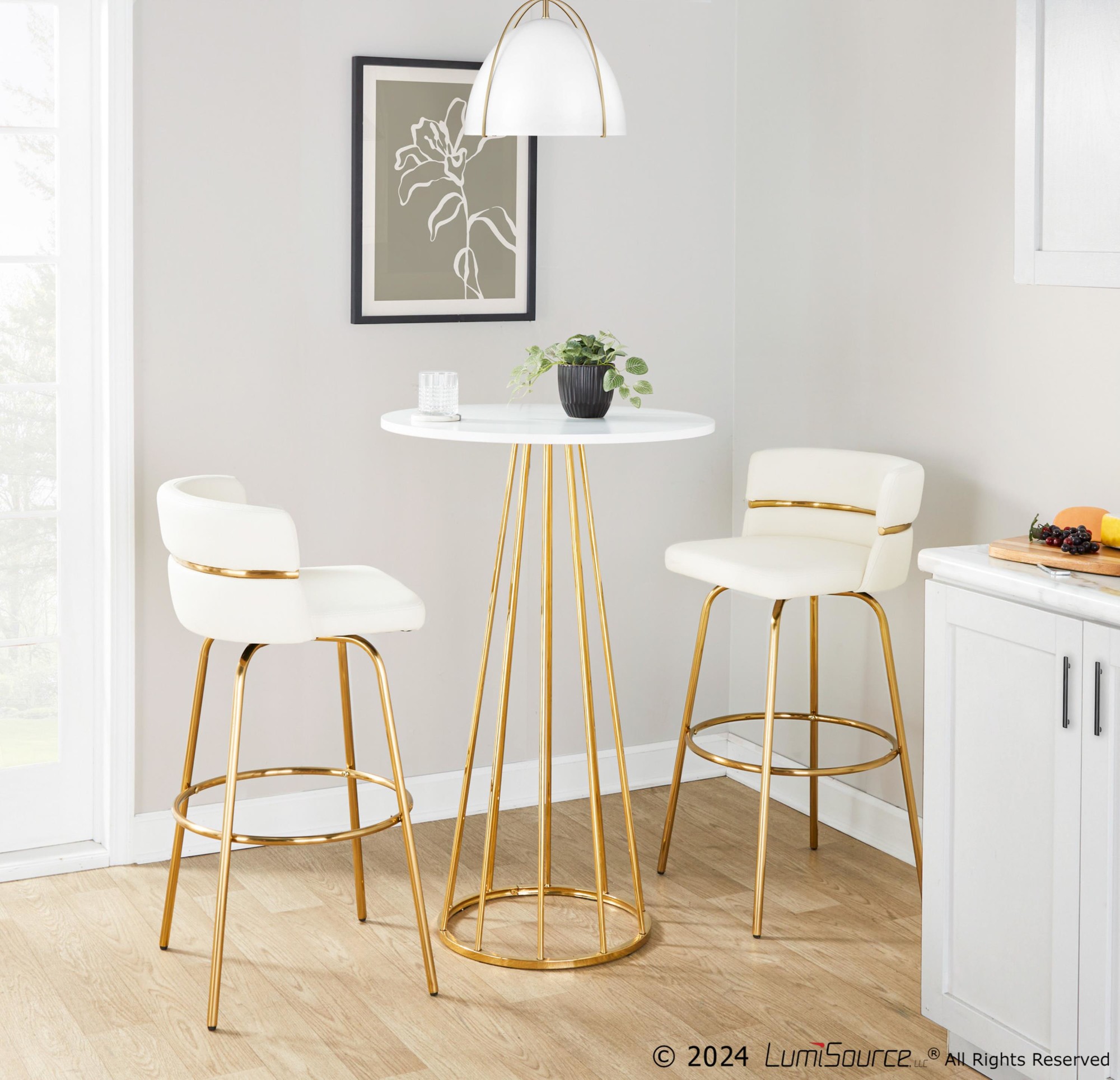 Canary-Gold-and-White-Contemporary-Bar-Table