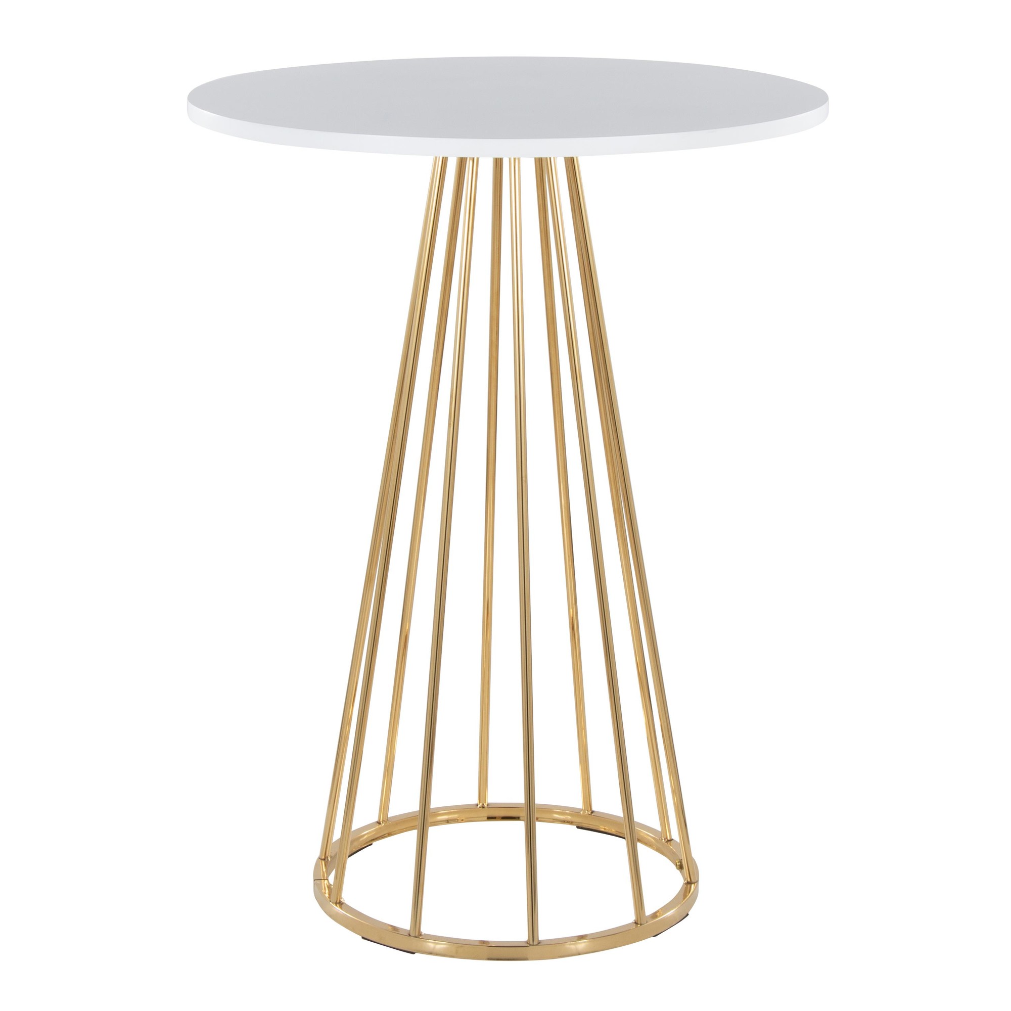 Canary-Gold-and-White-Contemporary-Counter-Table-2