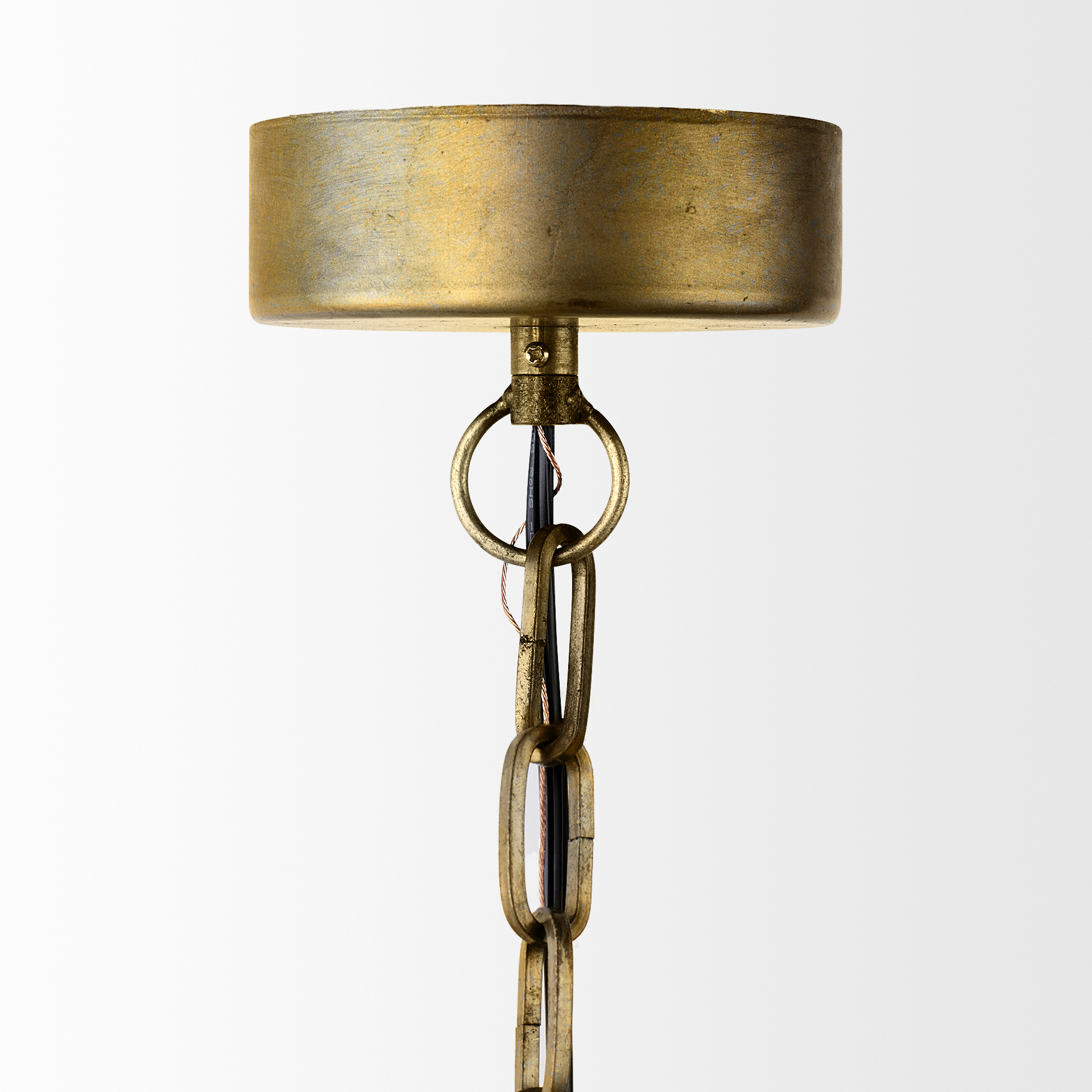 Capsa-17×29-Antique-Gold-and-Silver-Toned-Metal-Dome-Pendant-Light-2